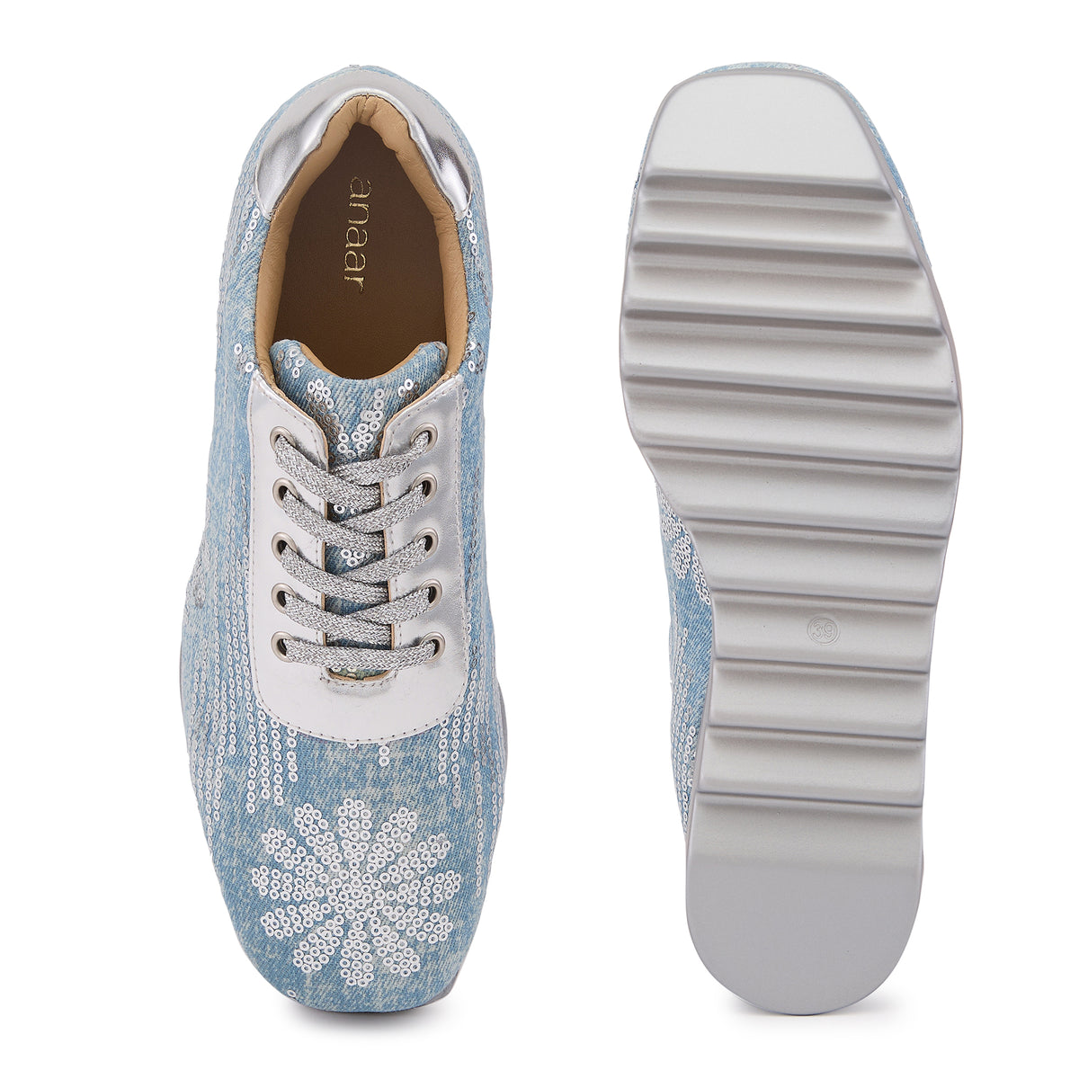 Blue Moon Wedge Sneakers