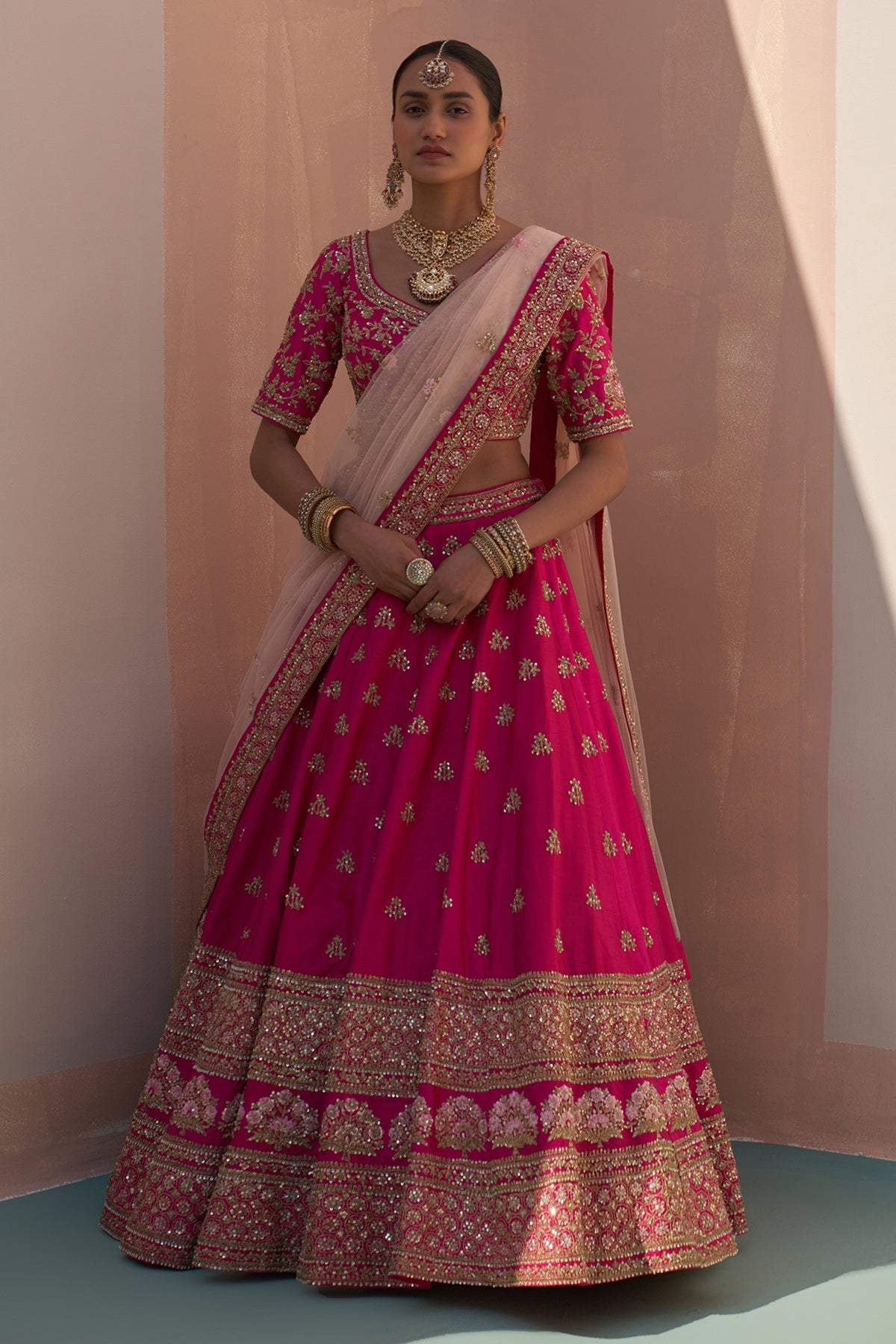 Rani Pink Lehenga Set