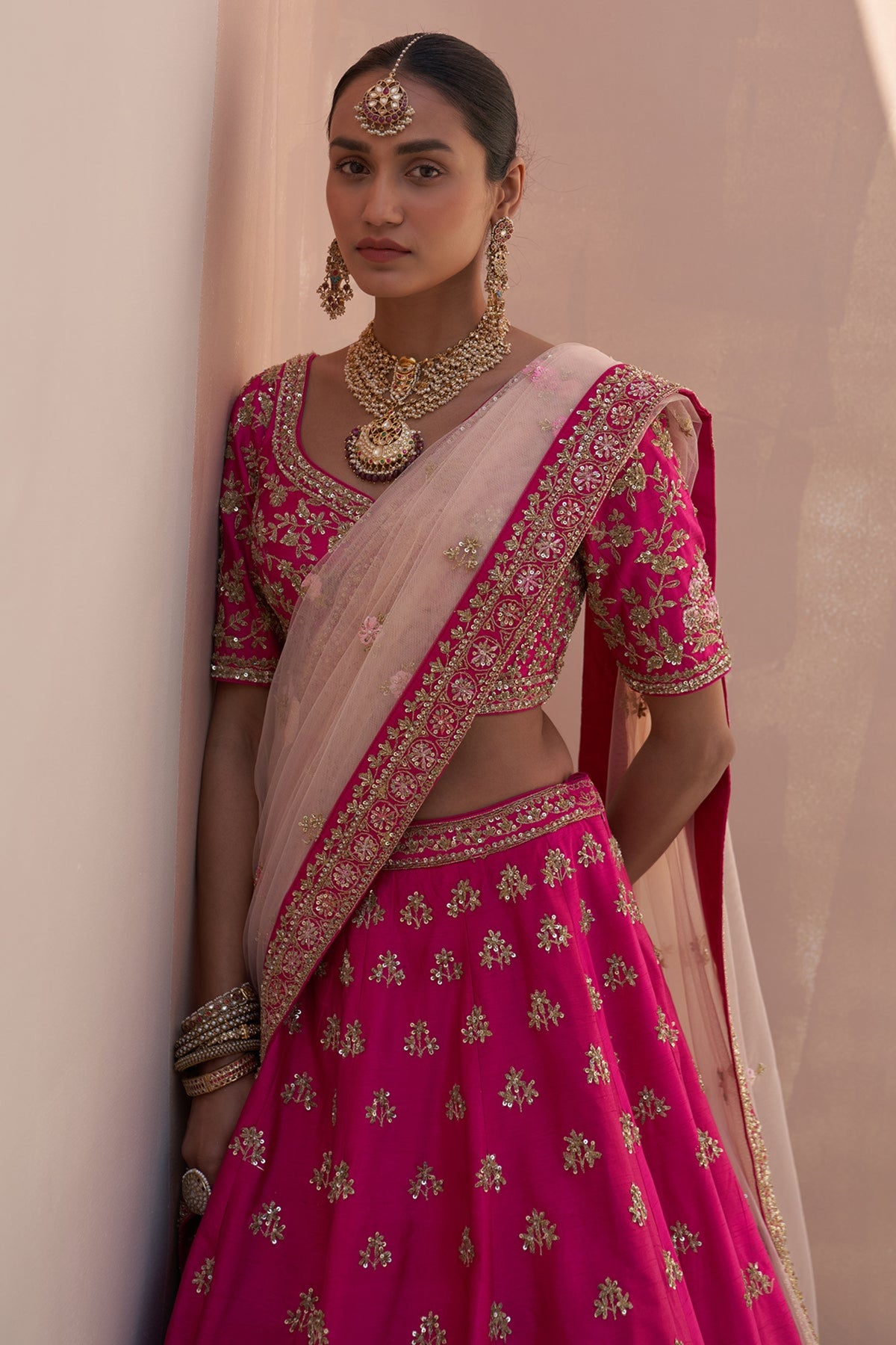 Rani Pink Lehenga Set