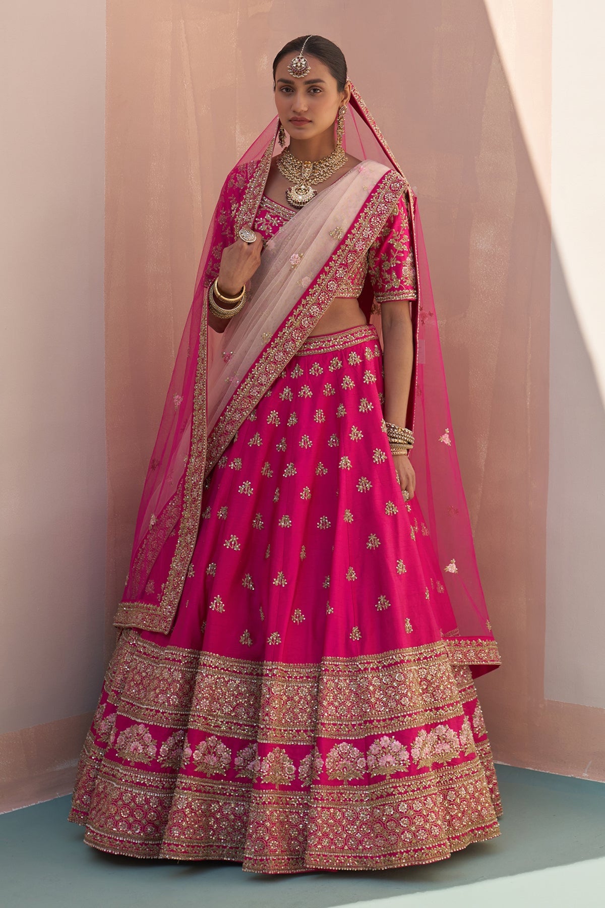 Rani Pink Lehenga Set