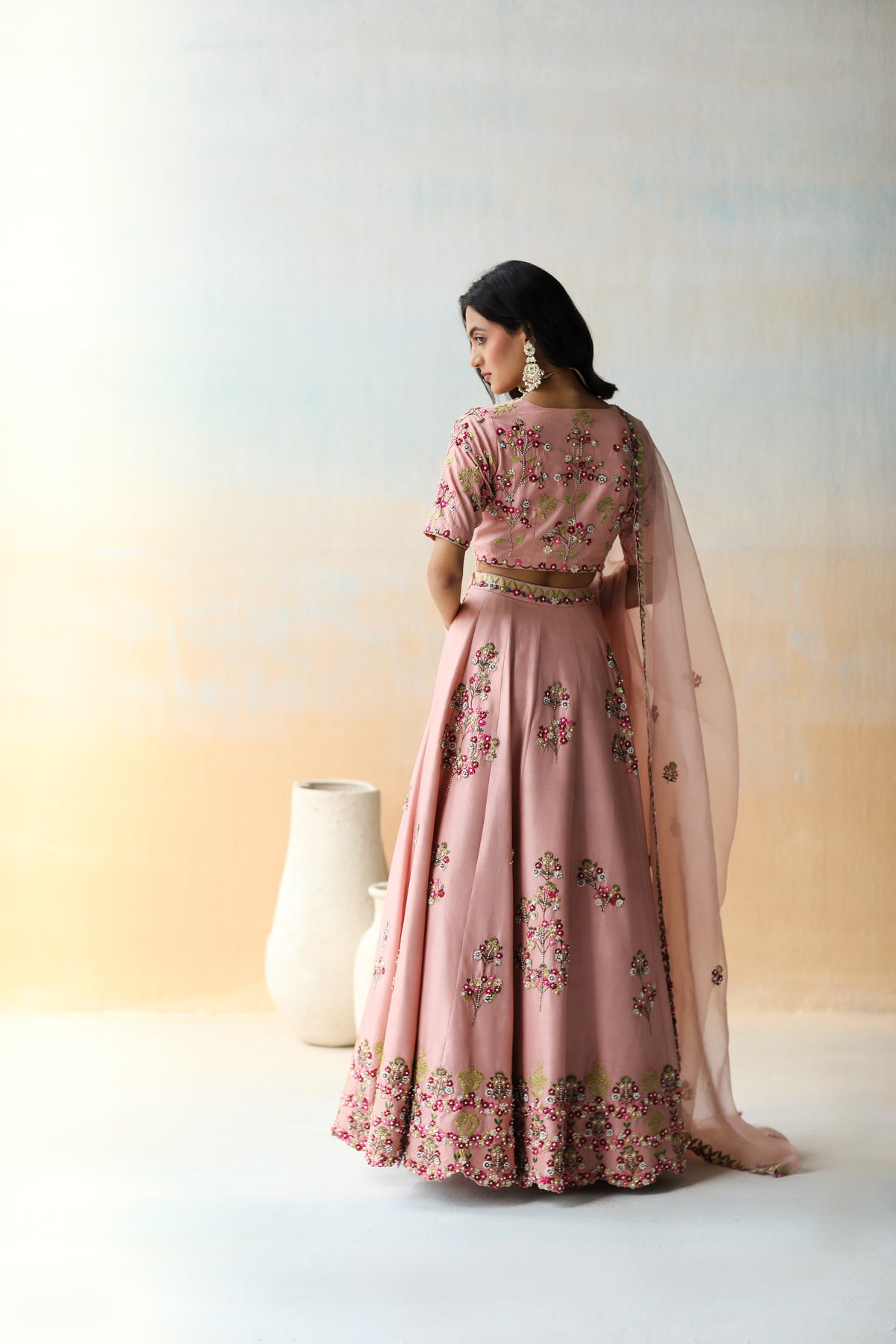 Onion Pink Lehenga Set