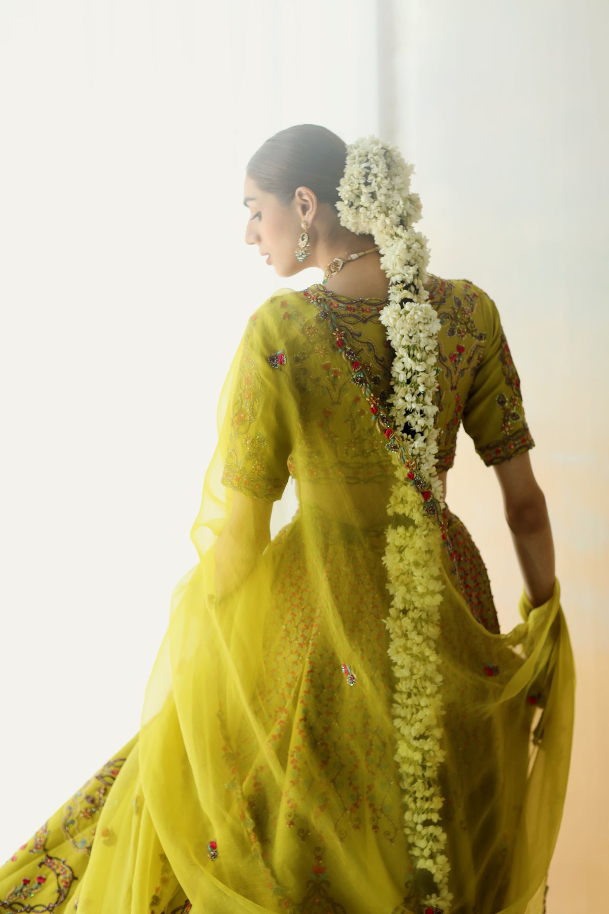 Lime Green Lehenga Set