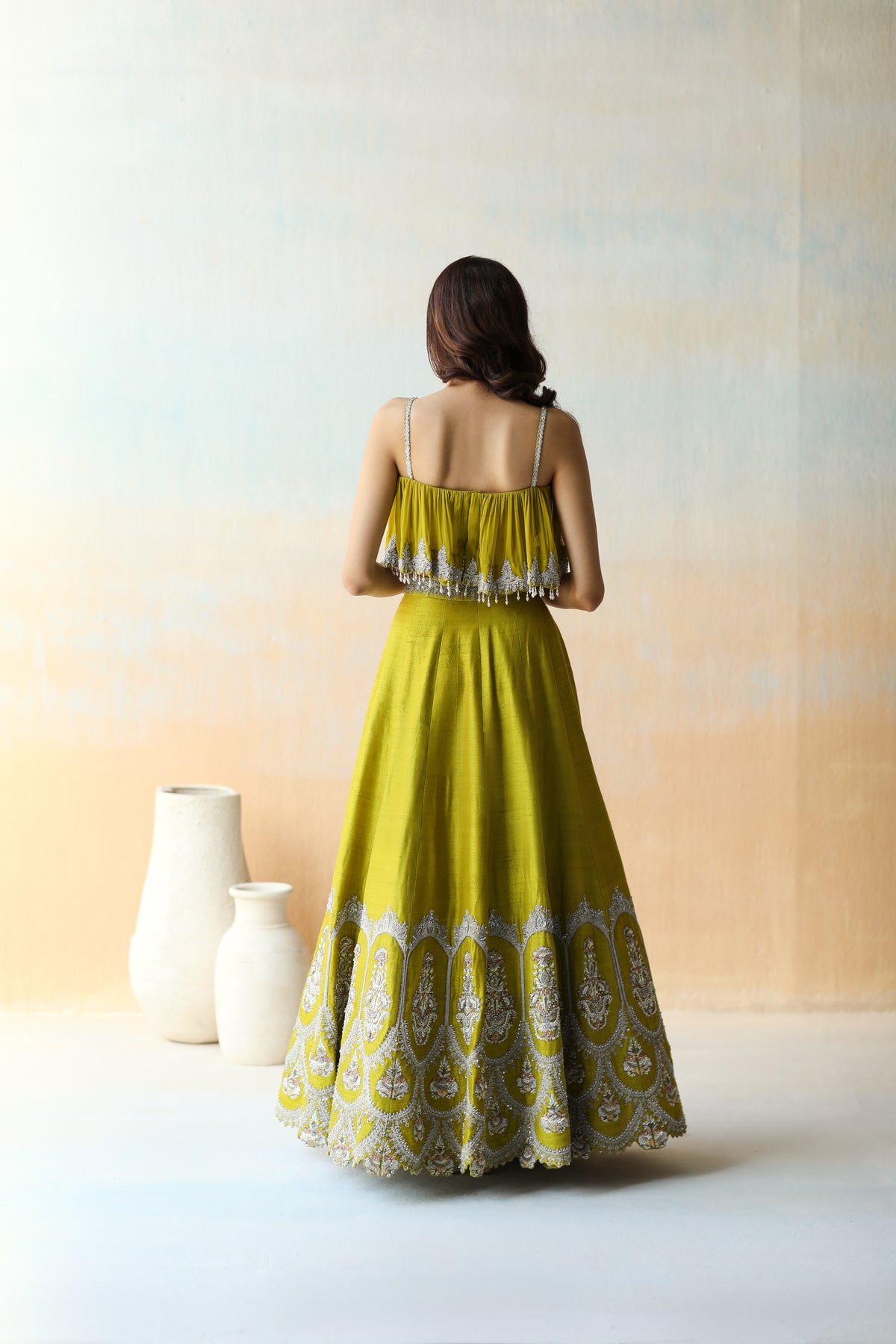 Lime Green Lehenga Set