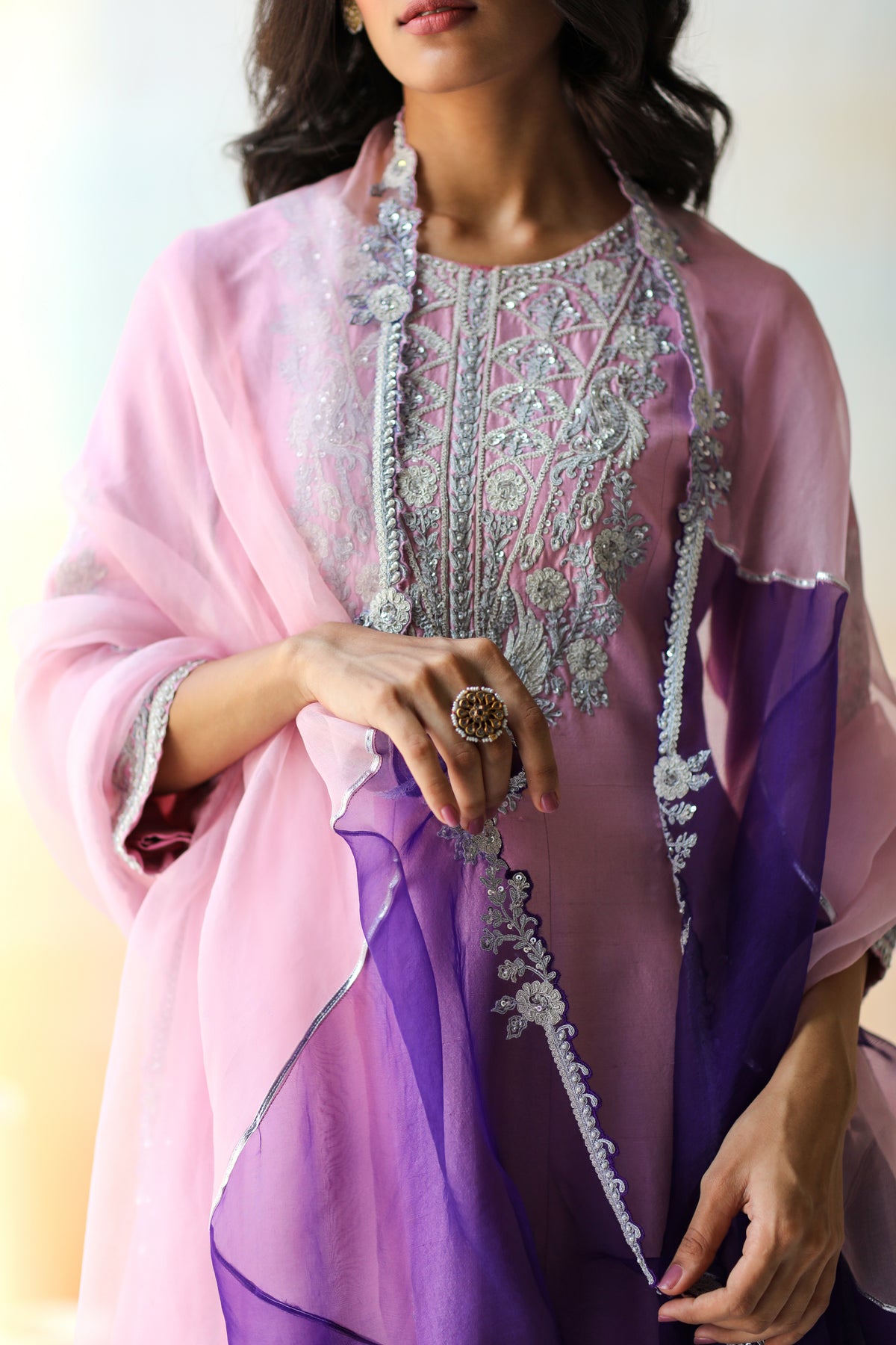 Lilac Kurta Set