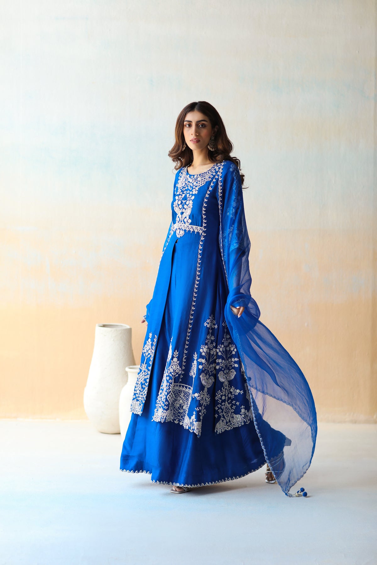 Cobalt Blue Sharara Set