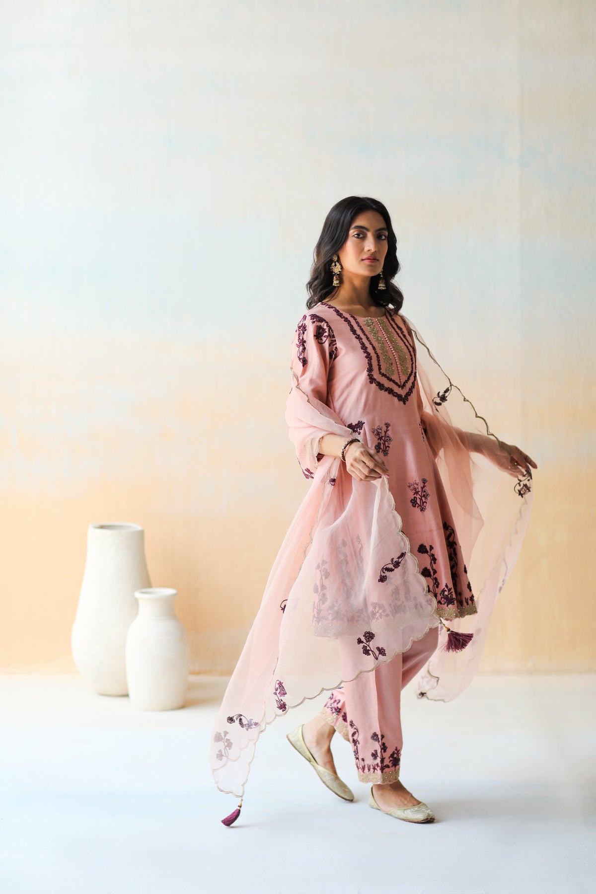 Onion Pink Kurta Set