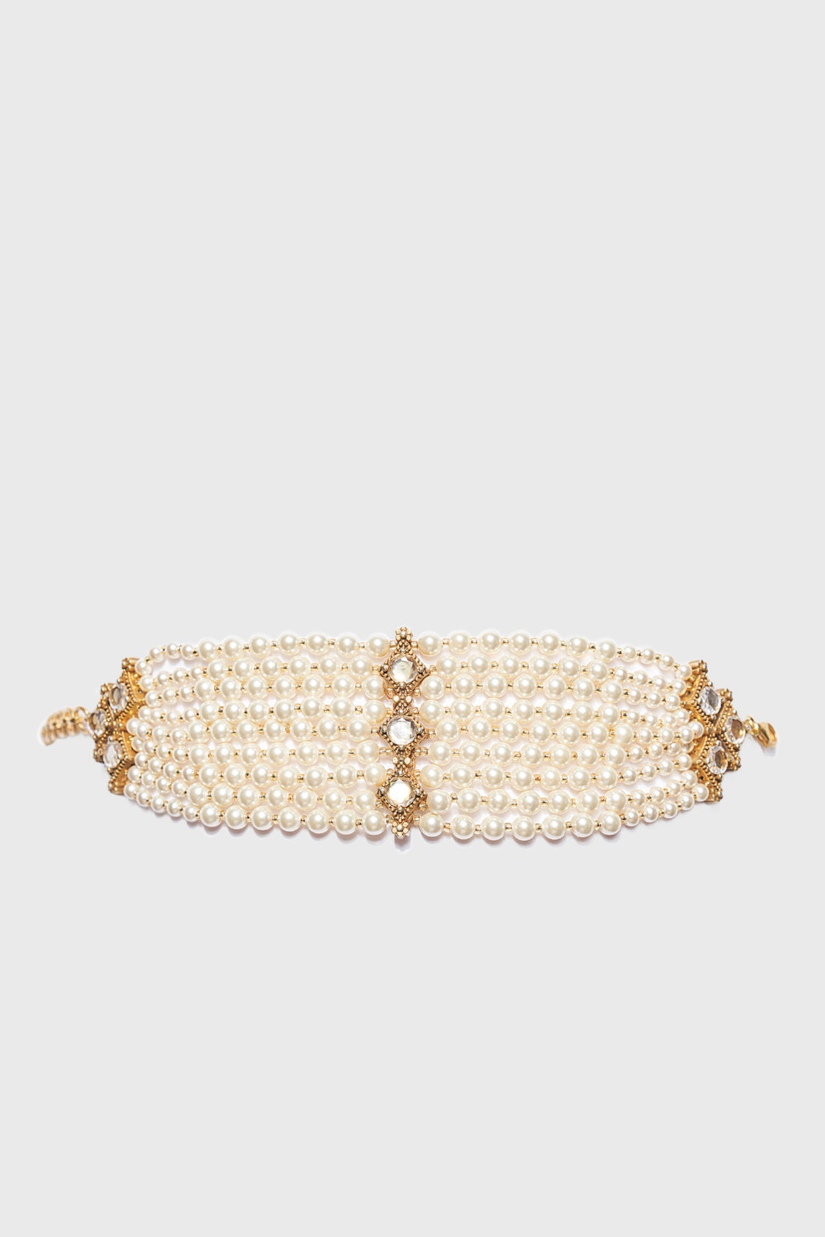 Ivory Gold Silver Bracelet