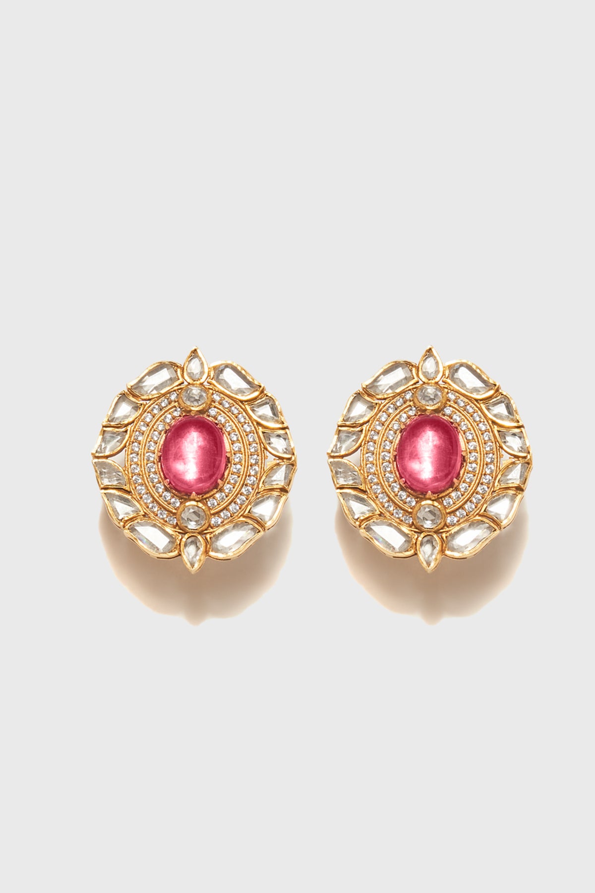 Ruby Silver Earring