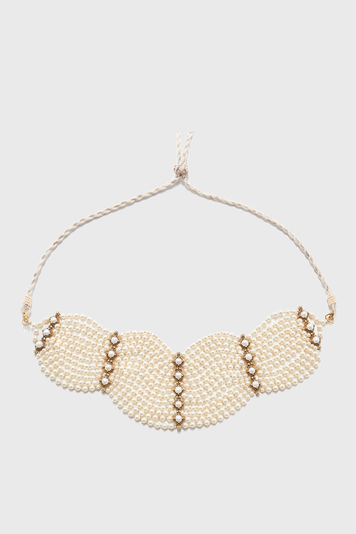 Ivory Gold Silver Necklace