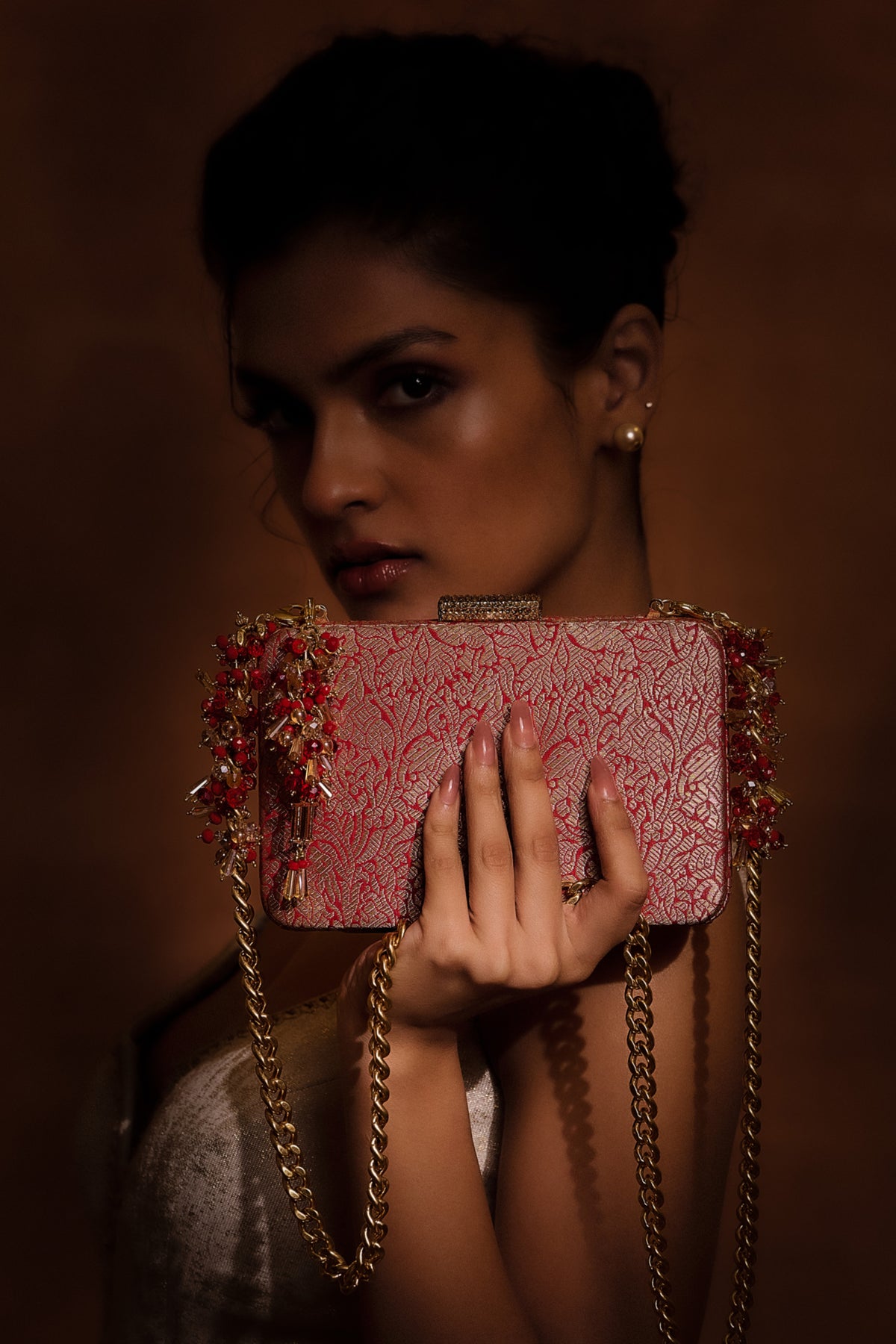 Red Brocade Bag