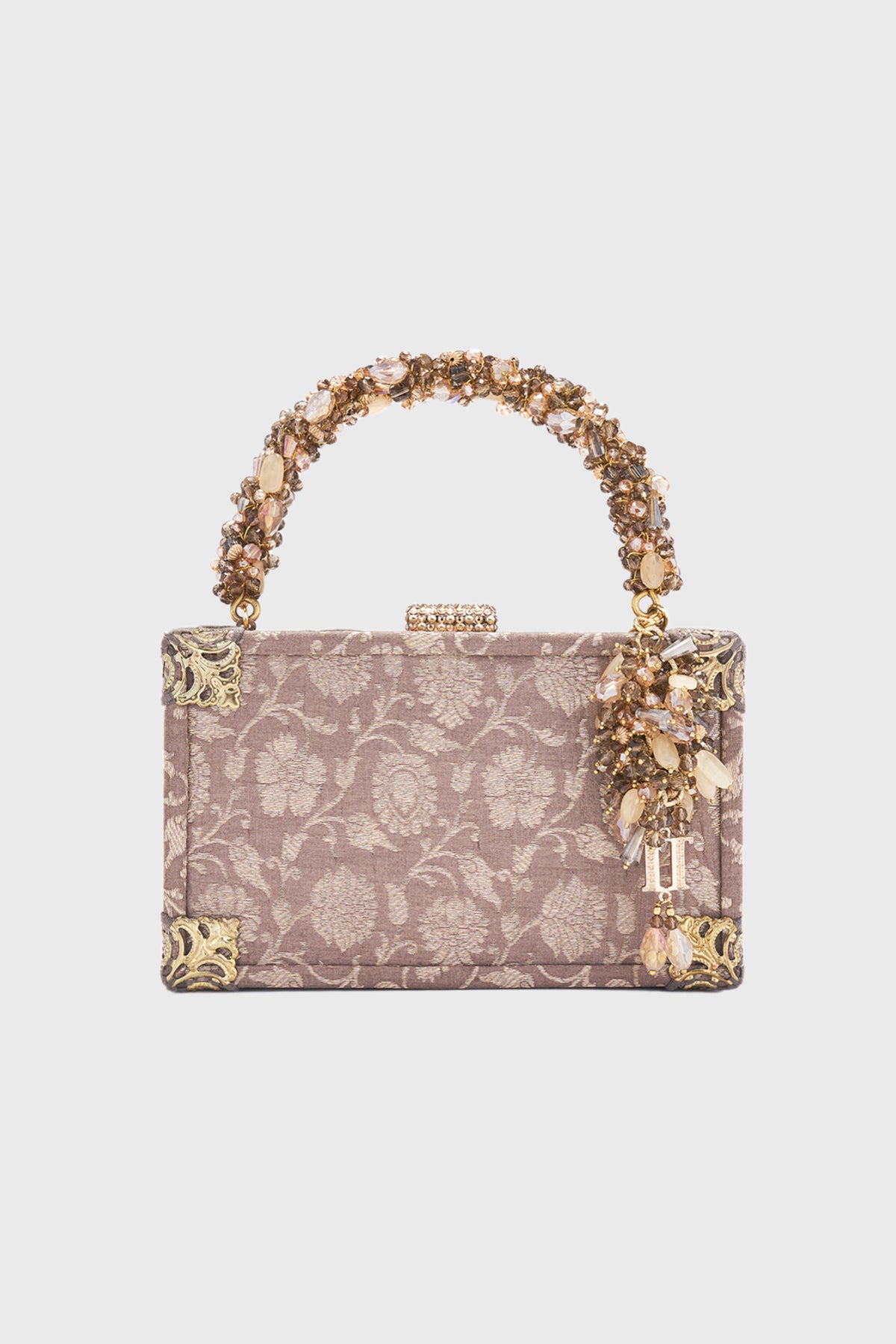 Taupe Brocade Bag