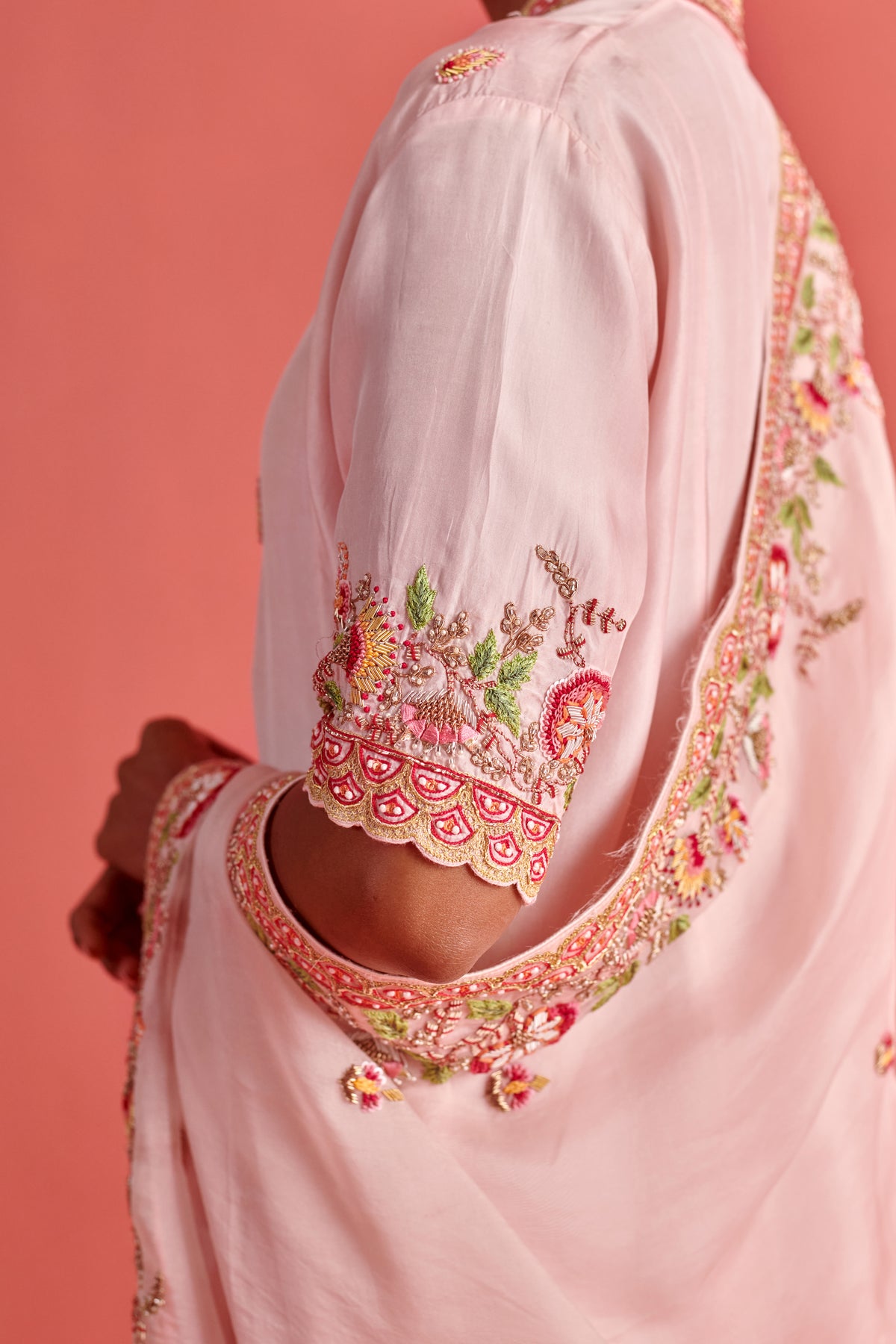 Powder Pink Kurta Set