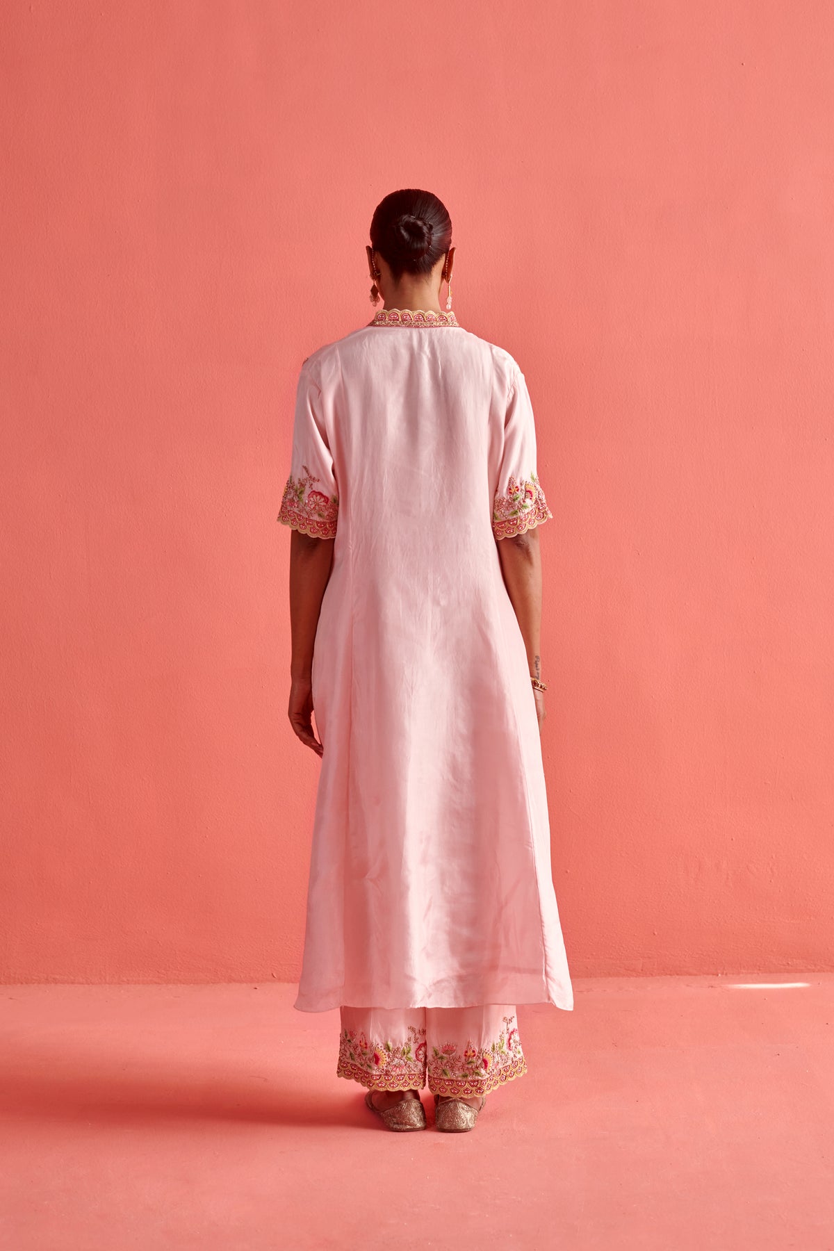 Powder Pink Kurta Set