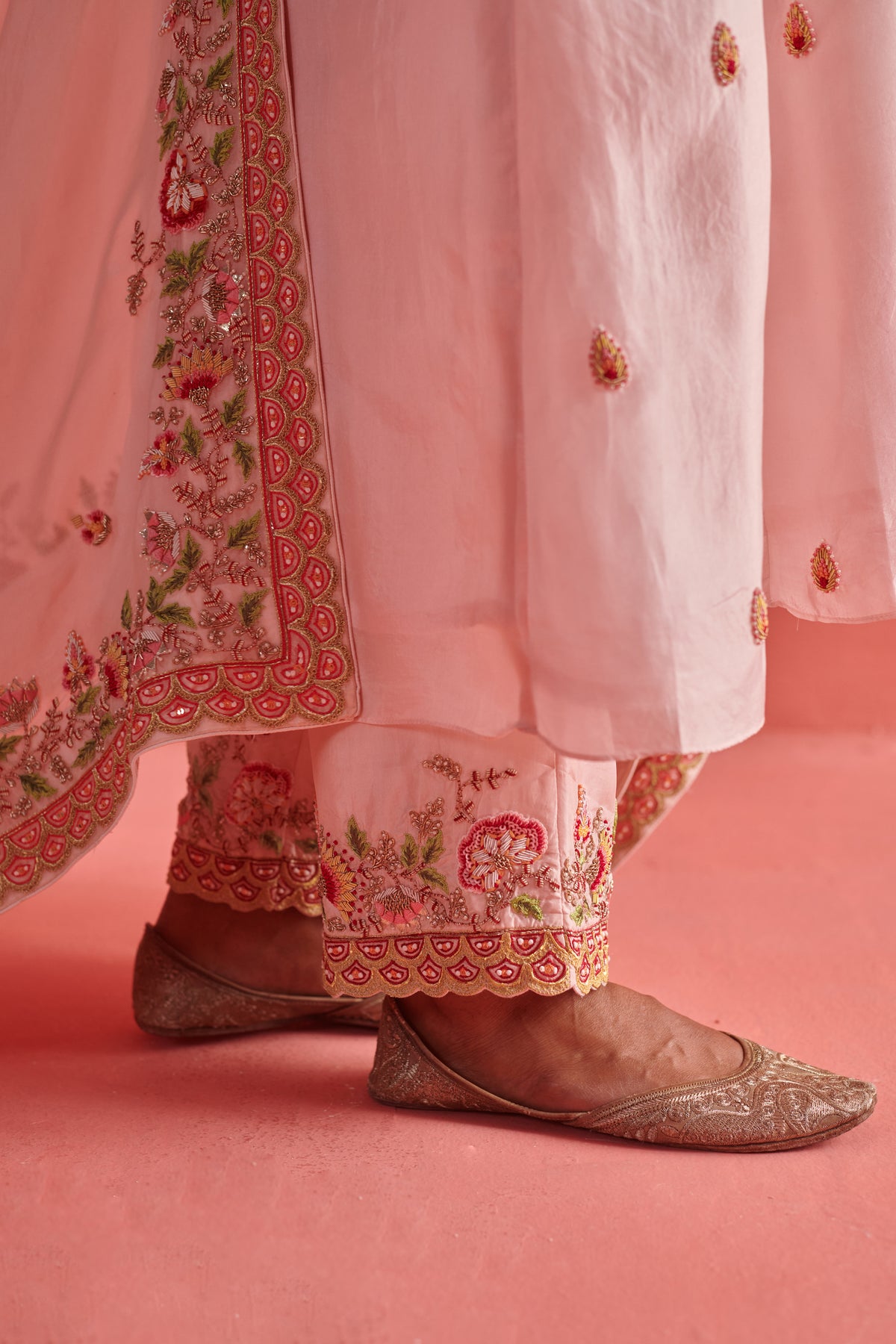 Powder Pink Kurta Set