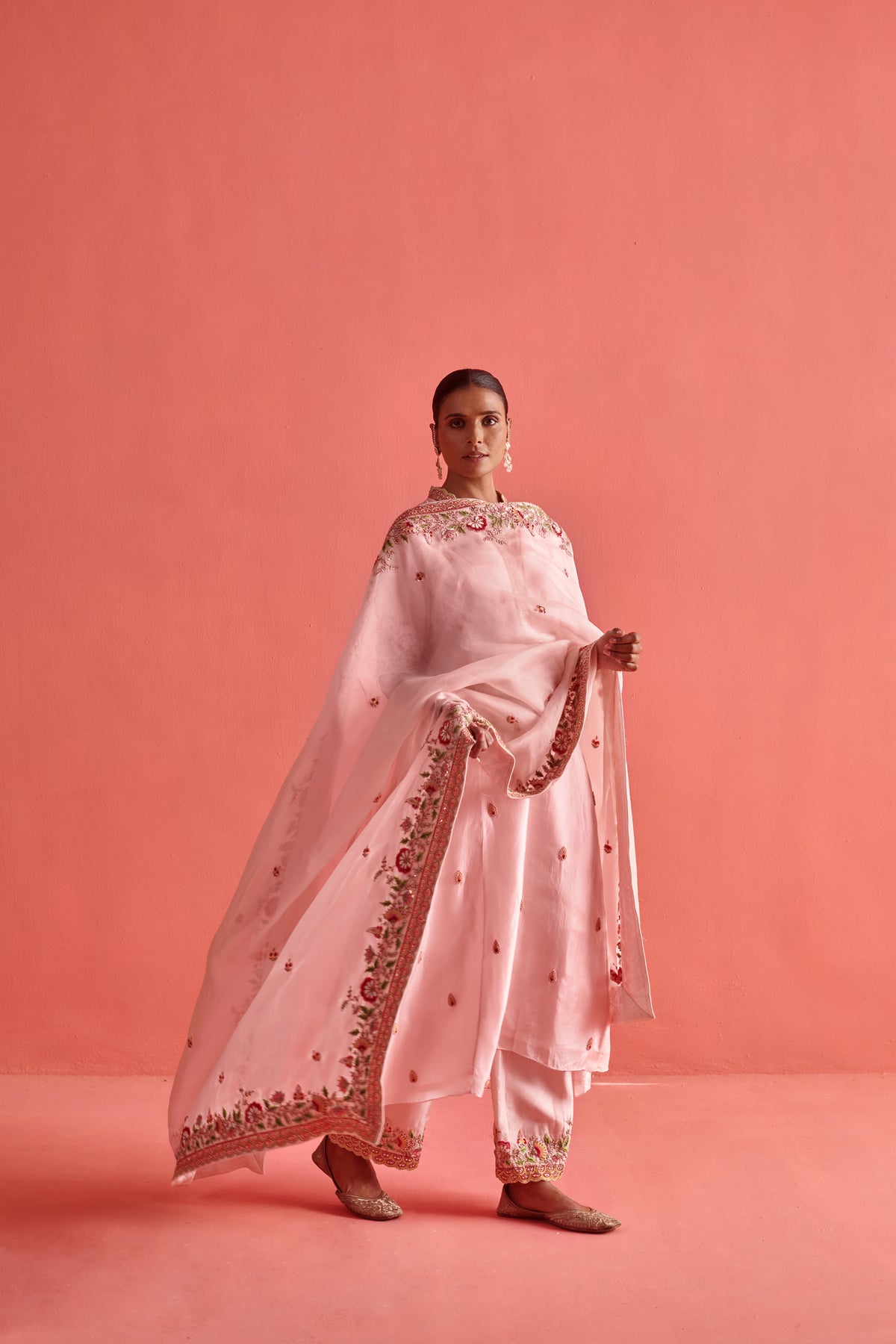 Powder Pink Kurta Set