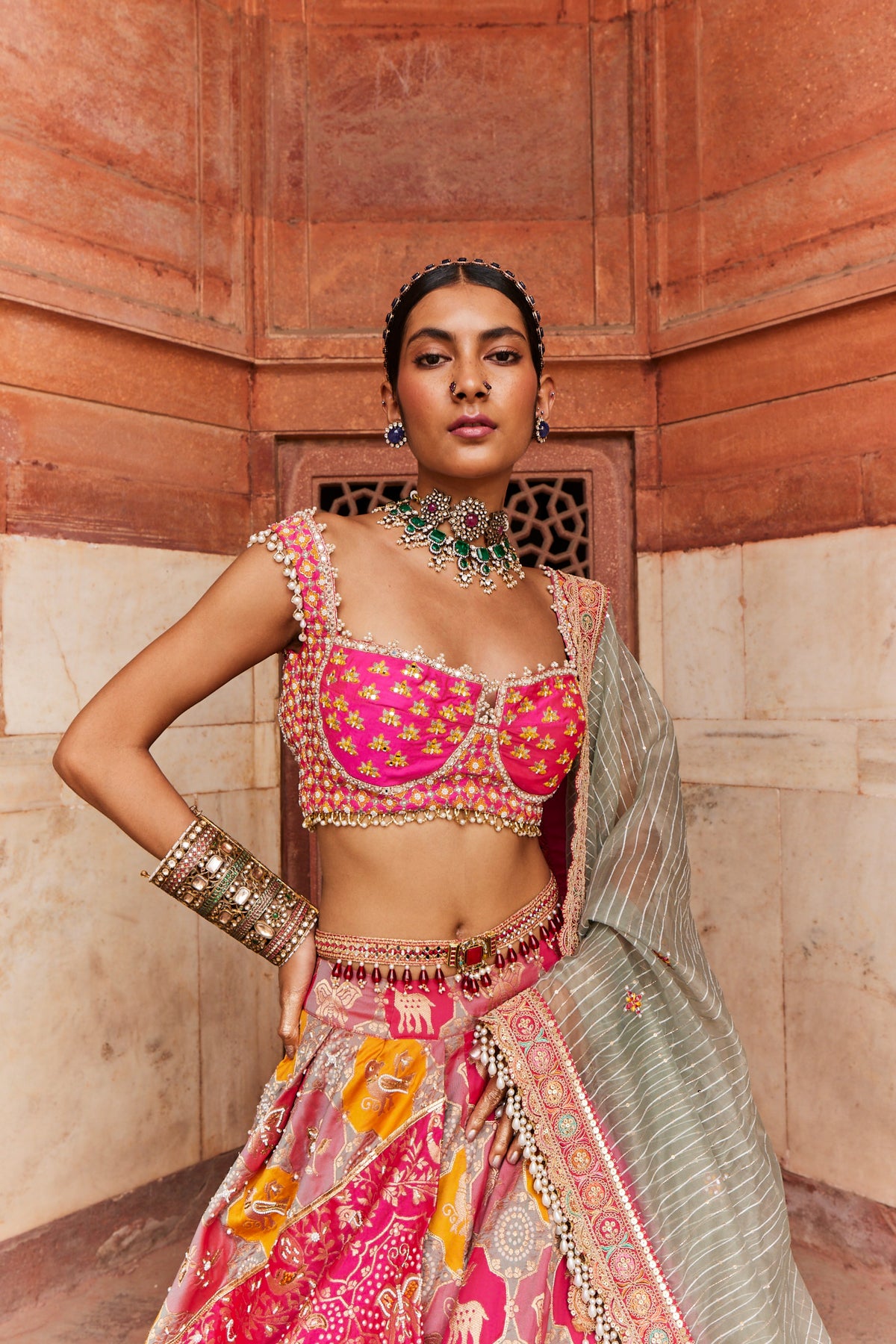 Hot Pink Lehenga Set