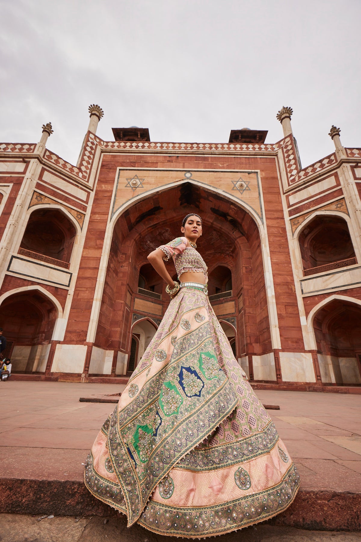 Bandhani Banarasi Lehenga Set