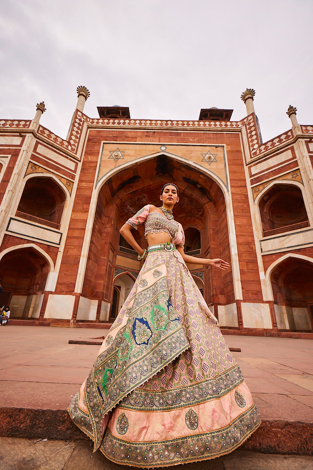 Bandhani Banarasi Lehenga Set