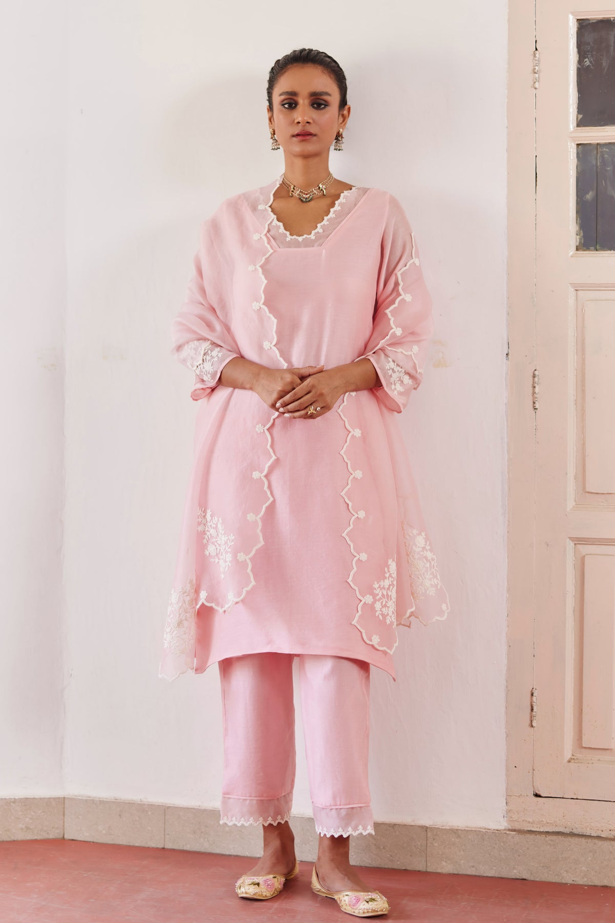 Pink Safina Kurta Set