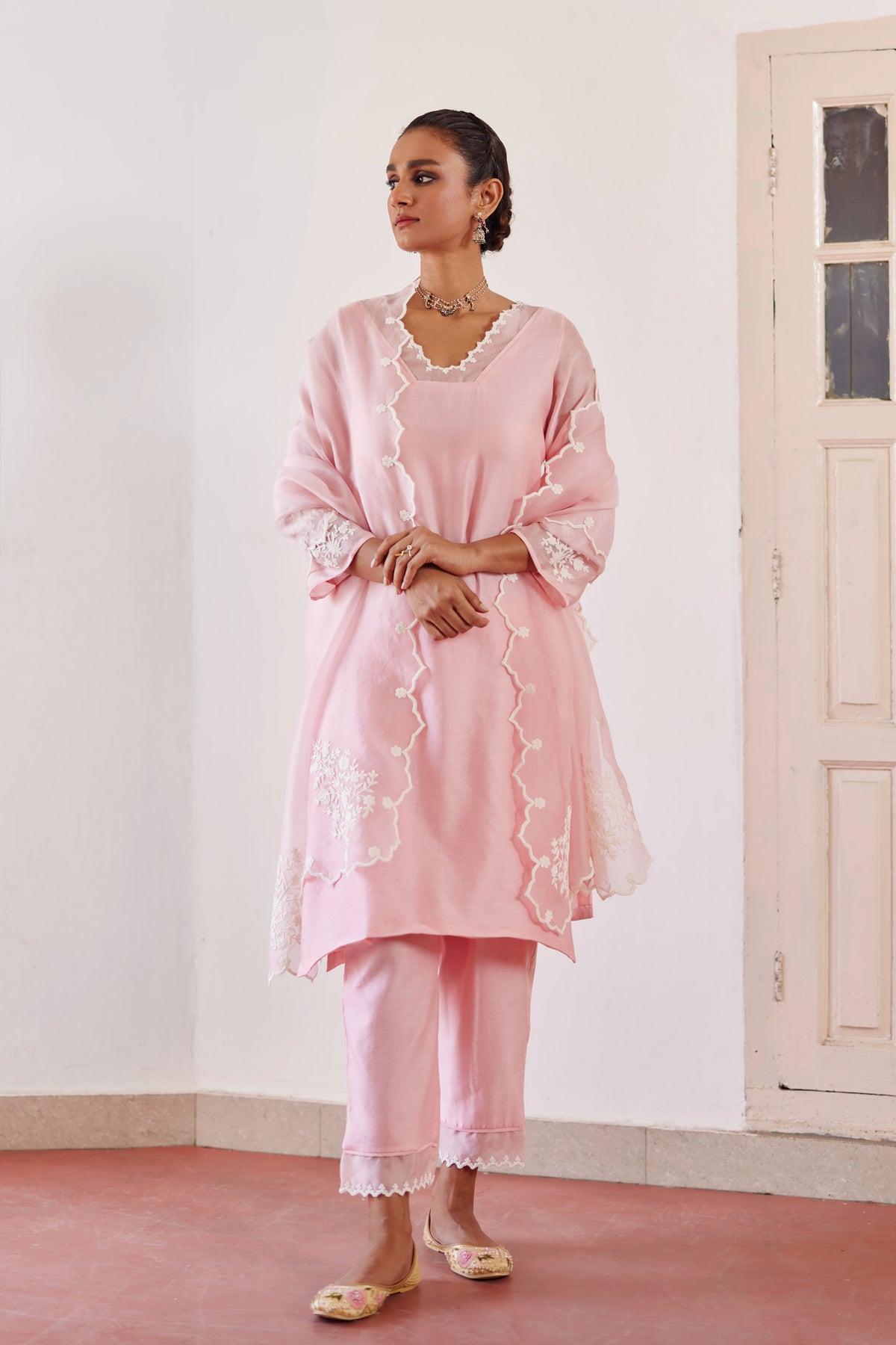 Pink Safina Kurta Set