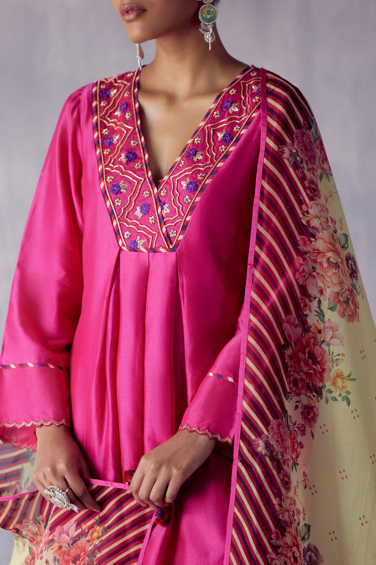 Nargis Hot Pink Kurta Set