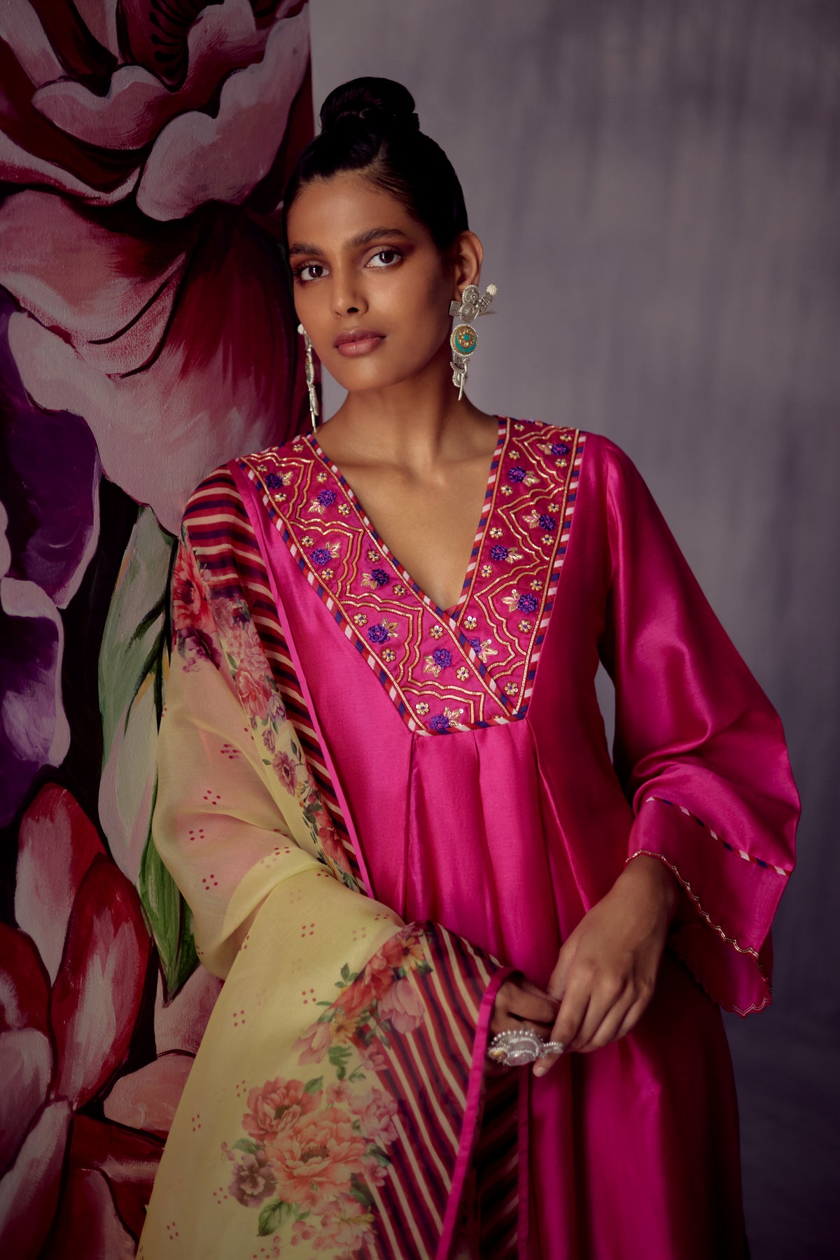 Nargis Hot Pink Kurta Set