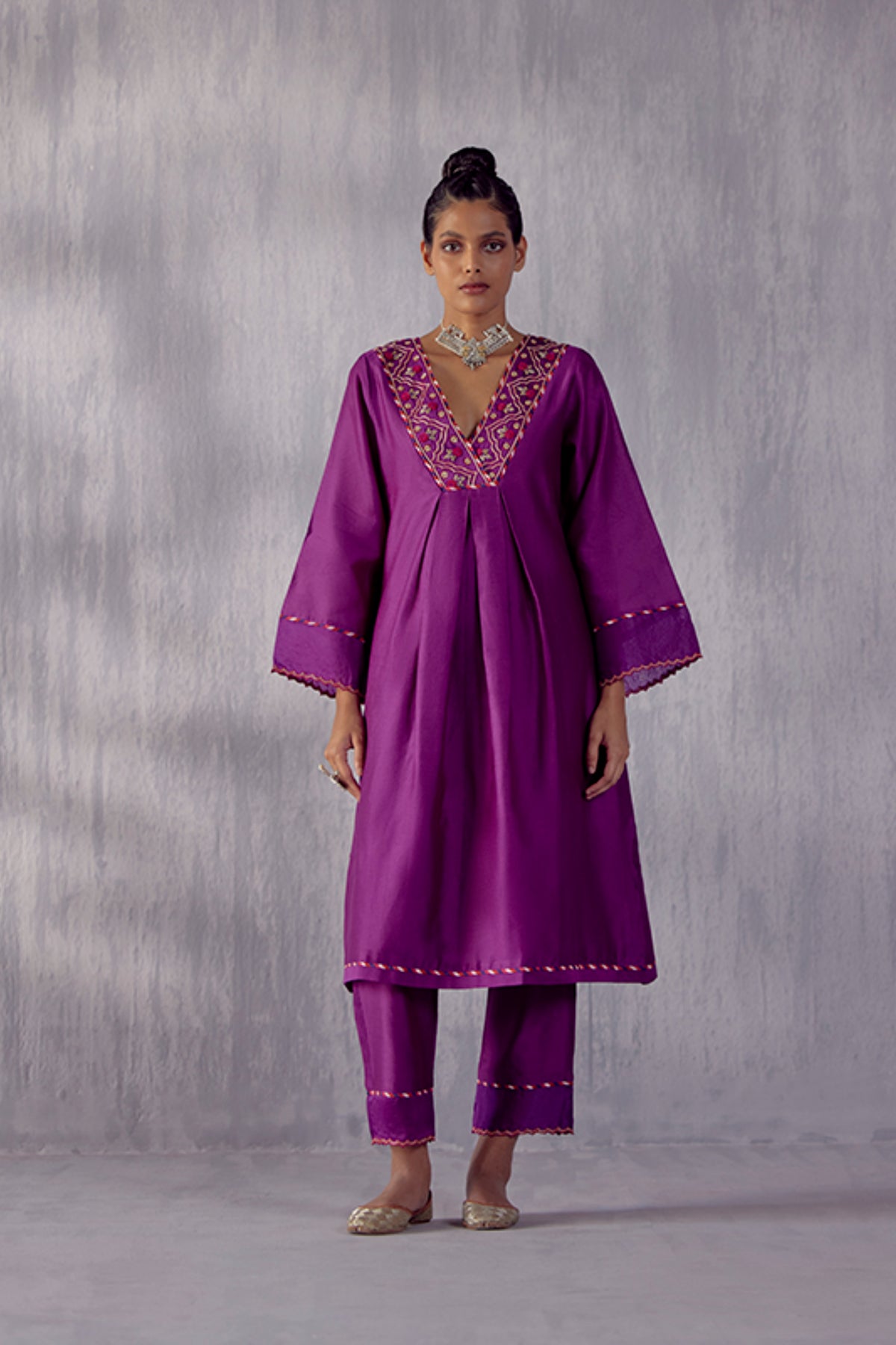 Nargis Purple Kurta Set