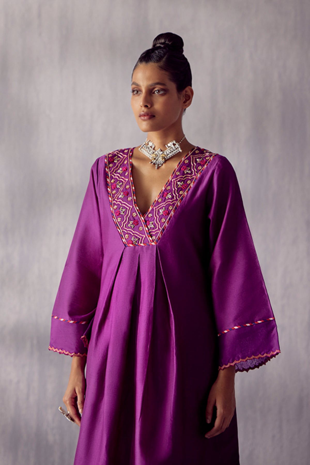 Nargis Purple Kurta Set