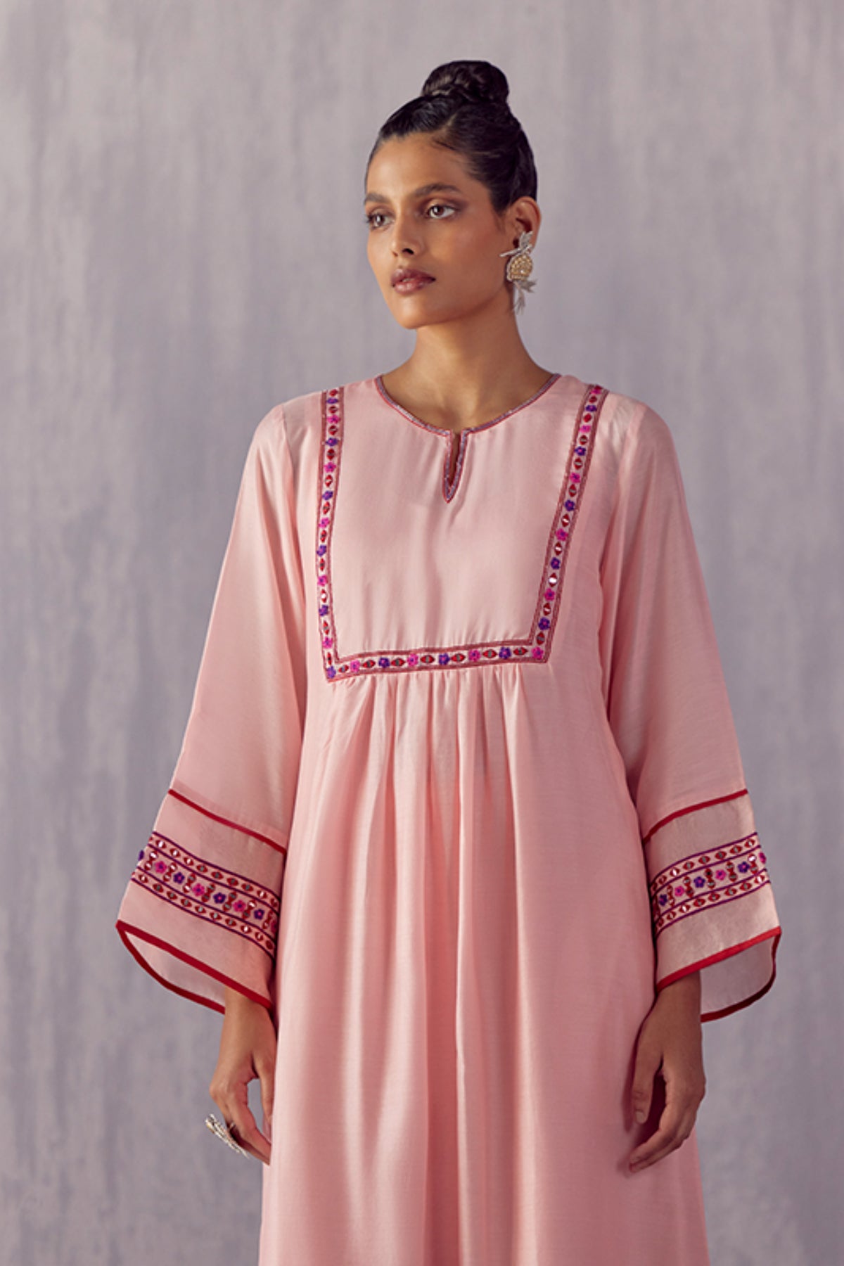 Chandni Peach Kurta Set