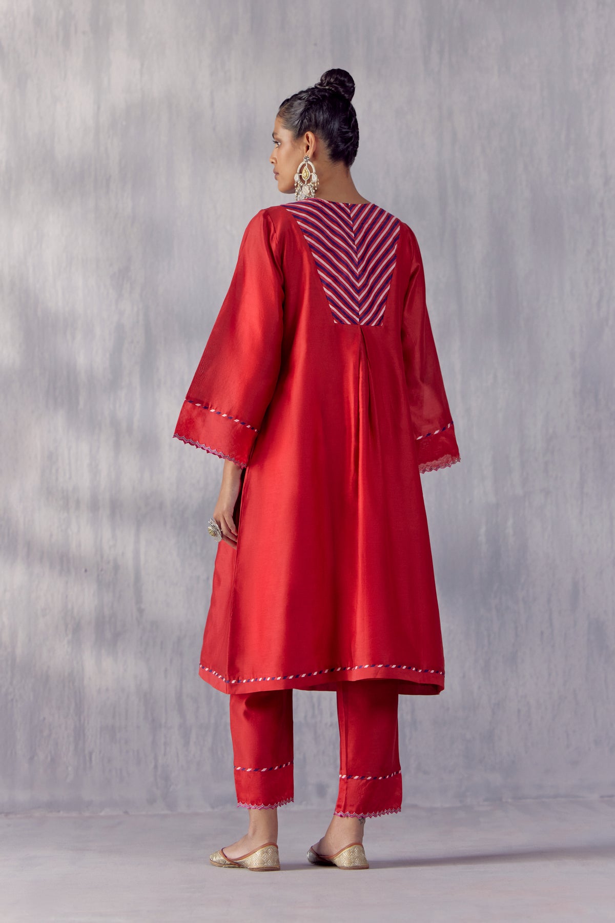 Nargis Red Kurta Set