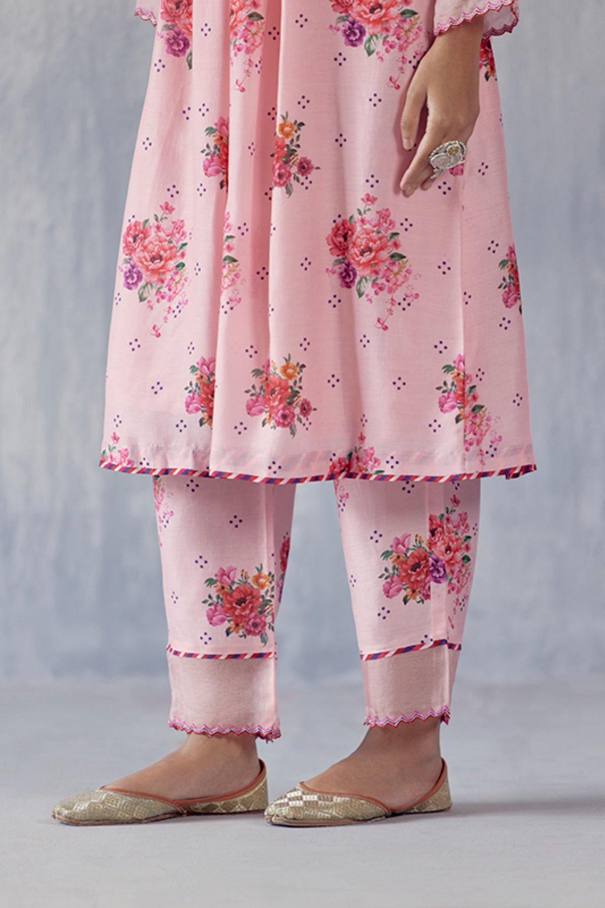 Madhu Peach Kurta Set