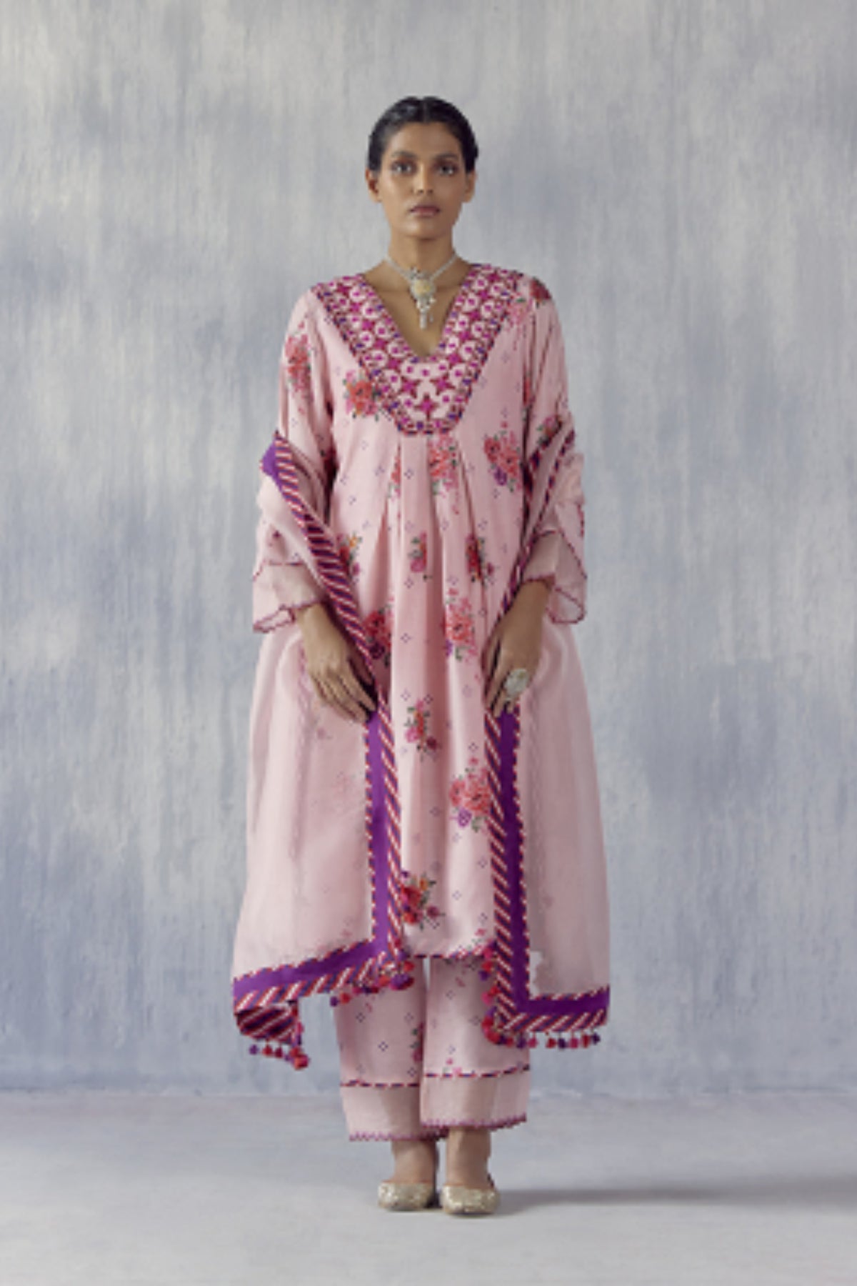 Madhu Peach Kurta Set