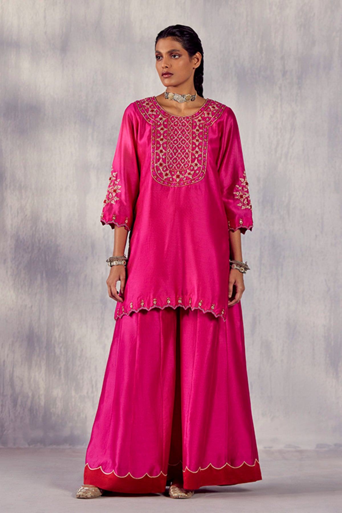 Amartya Hot Pink Sharara Set