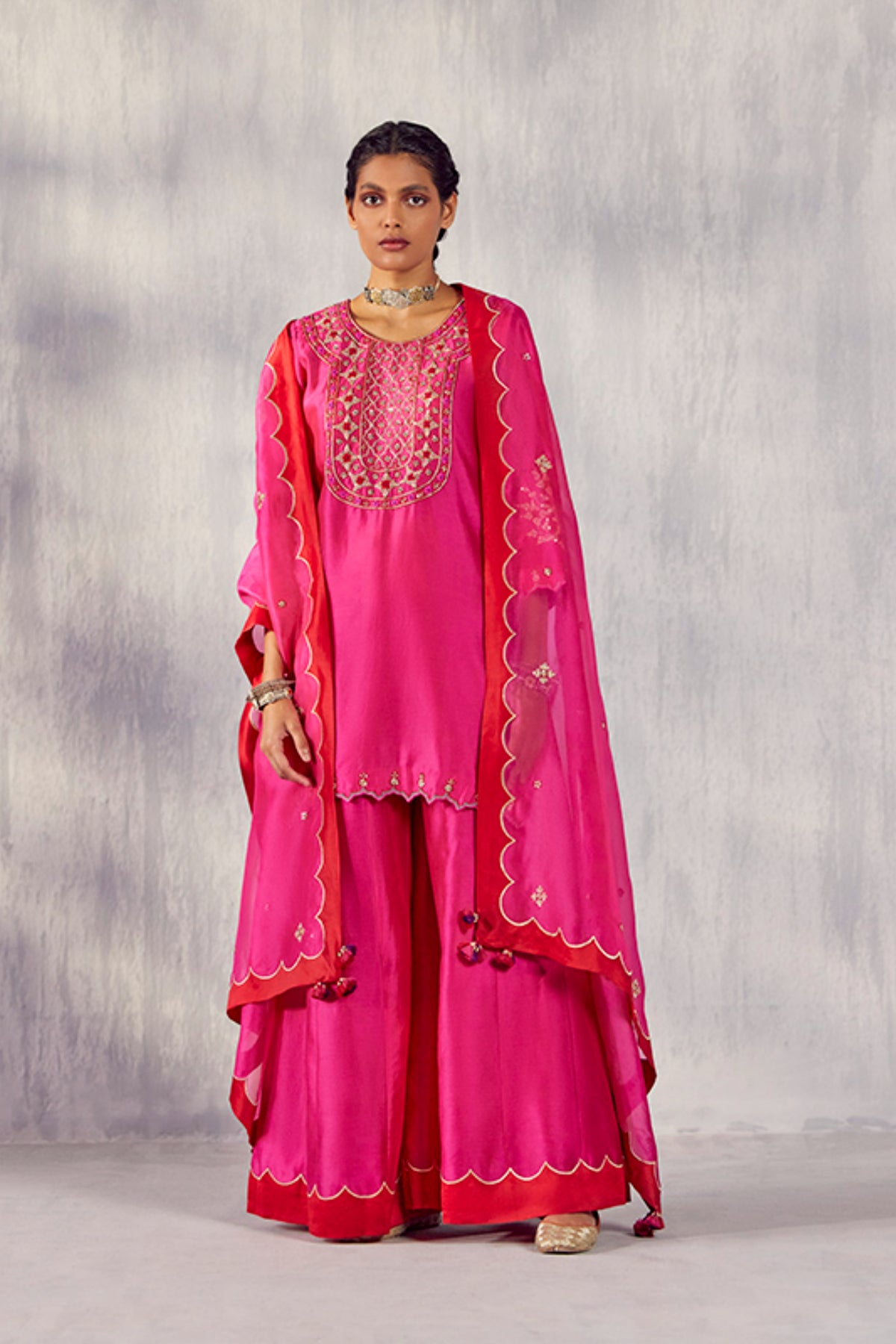 Amartya Hot Pink Sharara Set