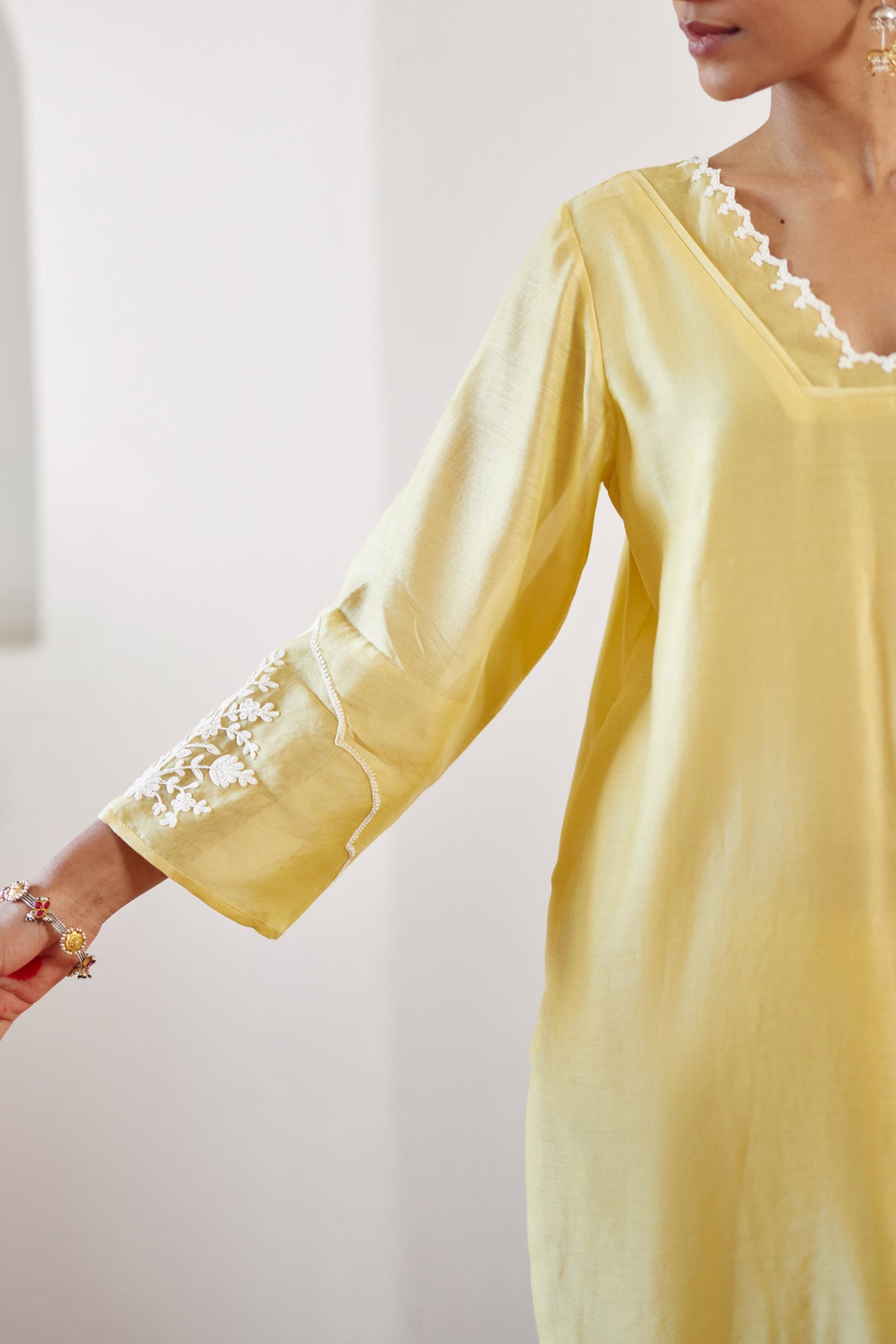 Yellow Safina Kurta Set