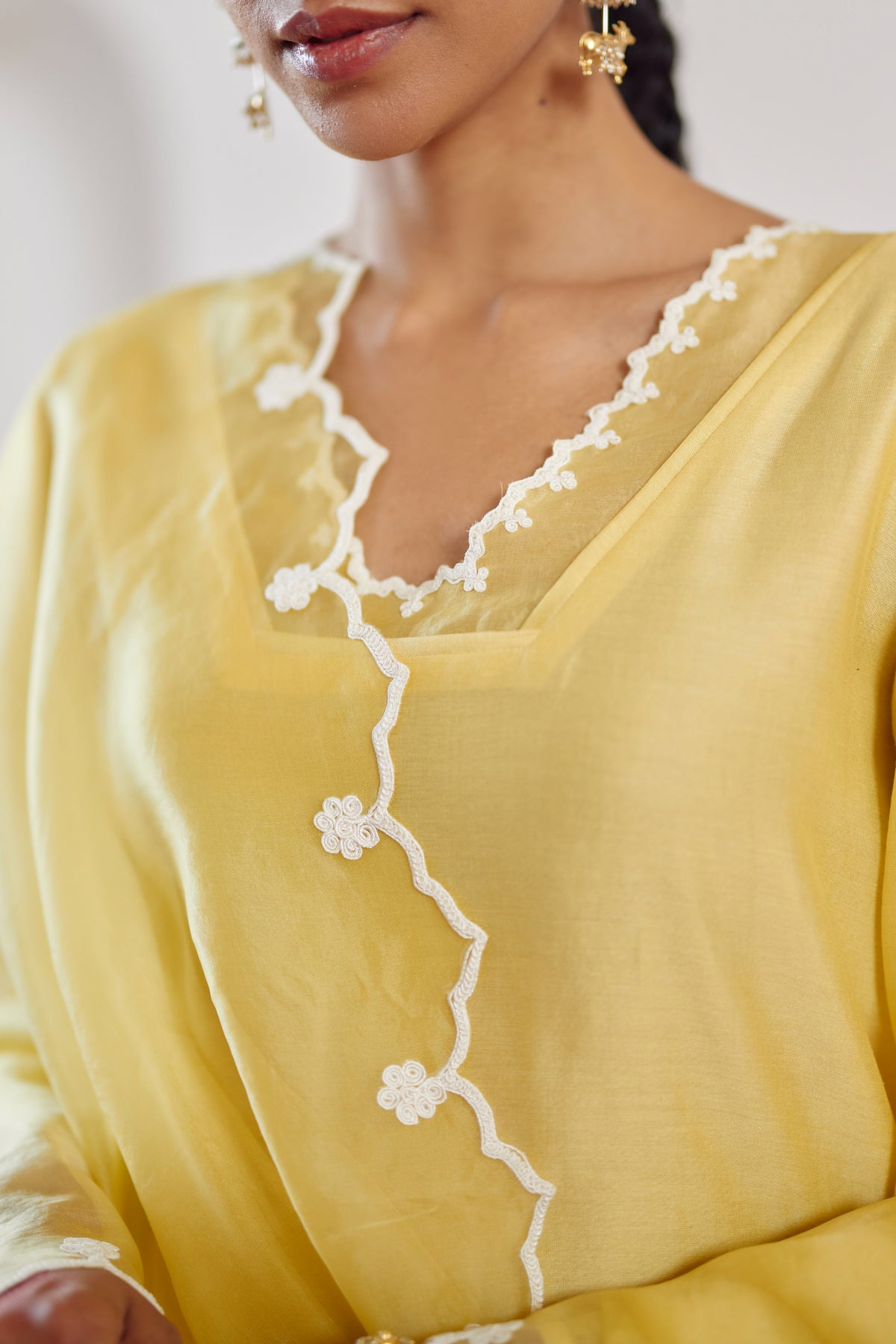 Yellow Safina Kurta Set