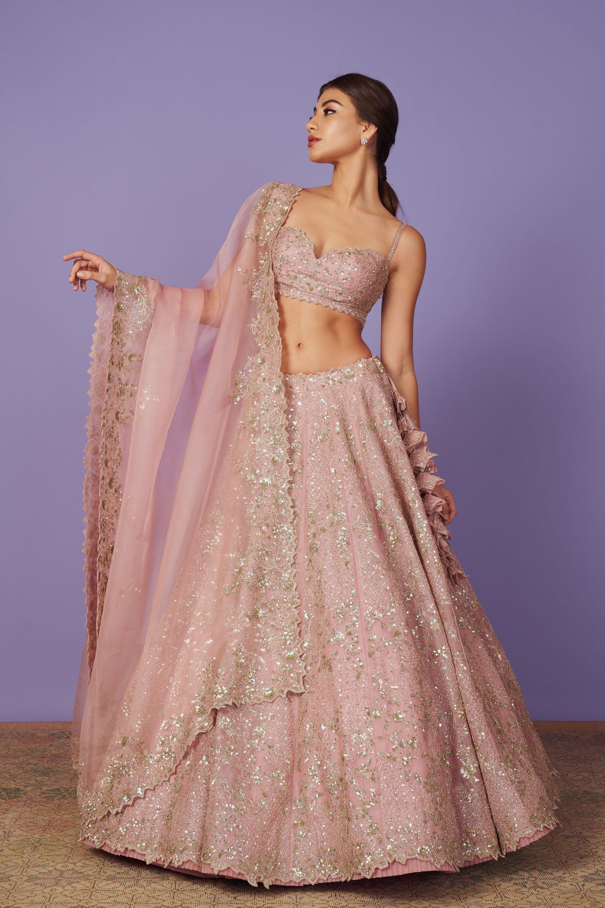 Tara Blush Pink Lehenga Set