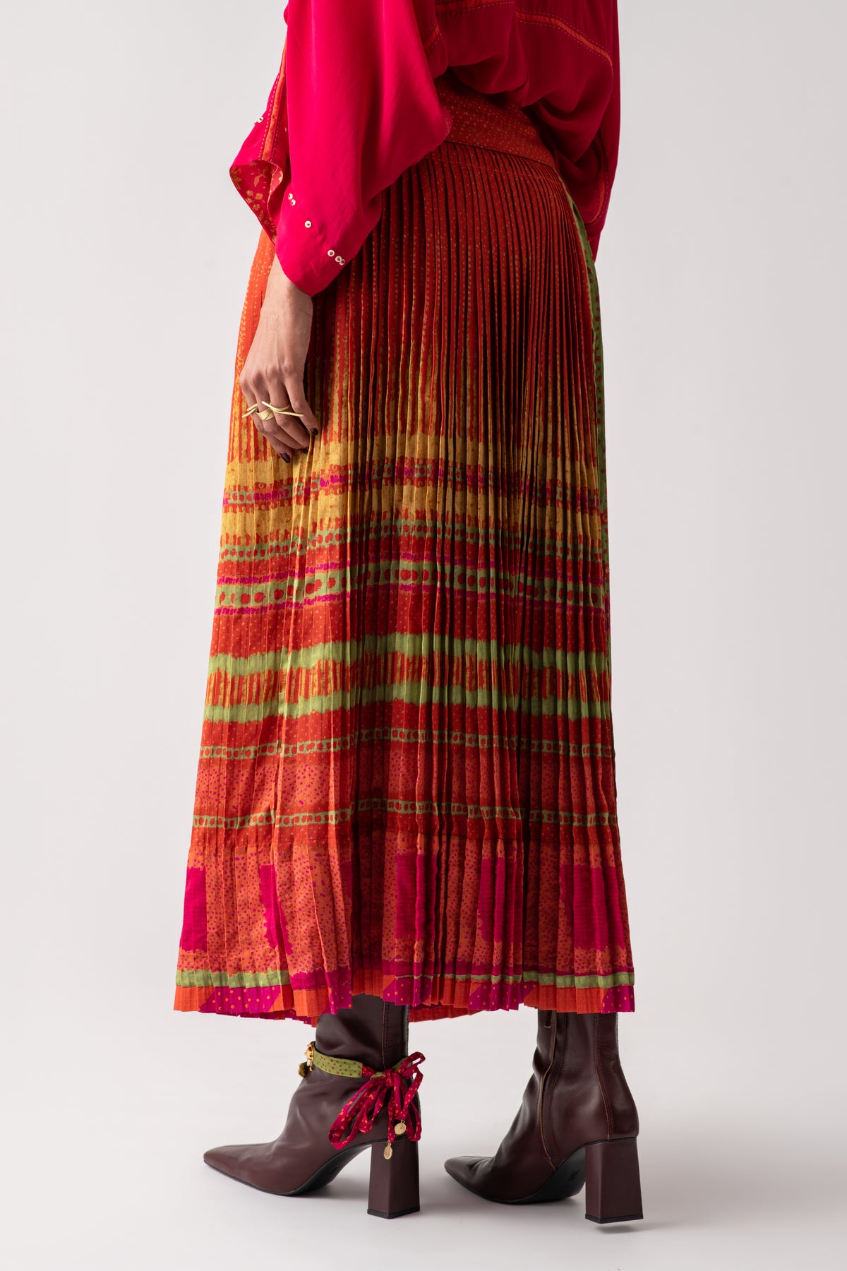 Bhanu pleated skirt