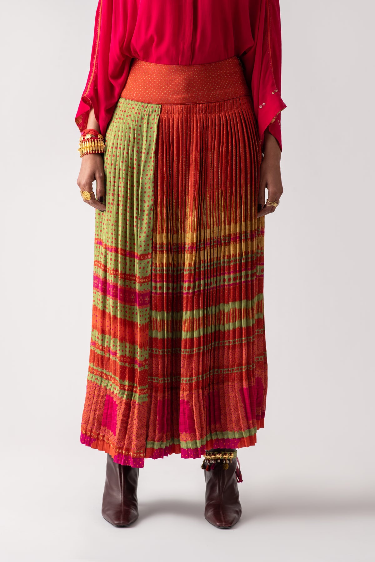 Bhanu pleated skirt