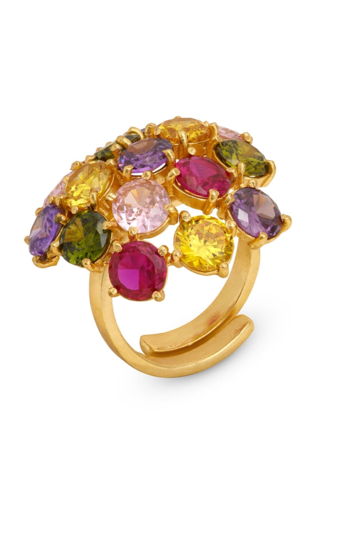 Bauble Crystal Multicolour Ring