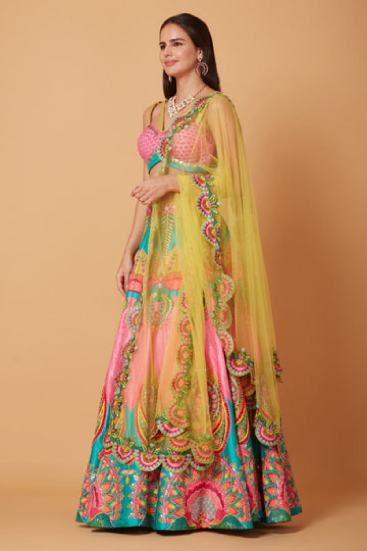 Mastani Pink Embroidered Lehenga Set