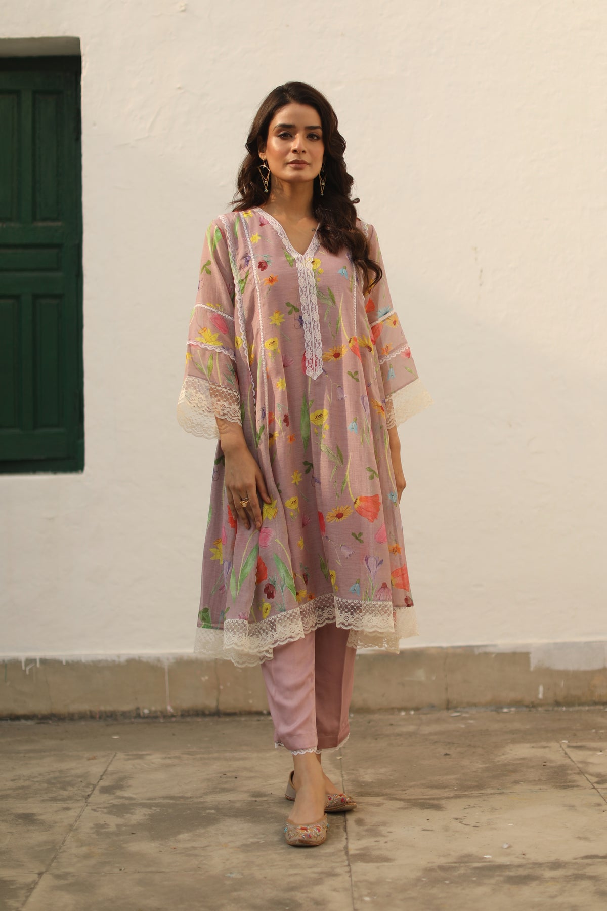 Azra Lavendor Tunic Set