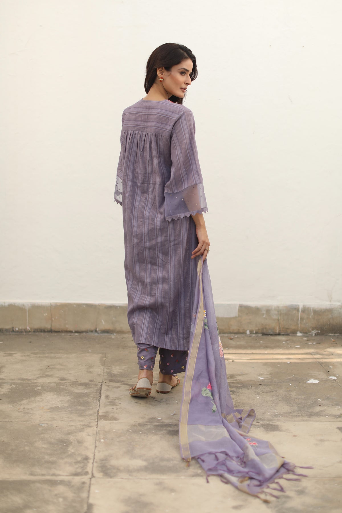 Firdaus Purple Kurta Set