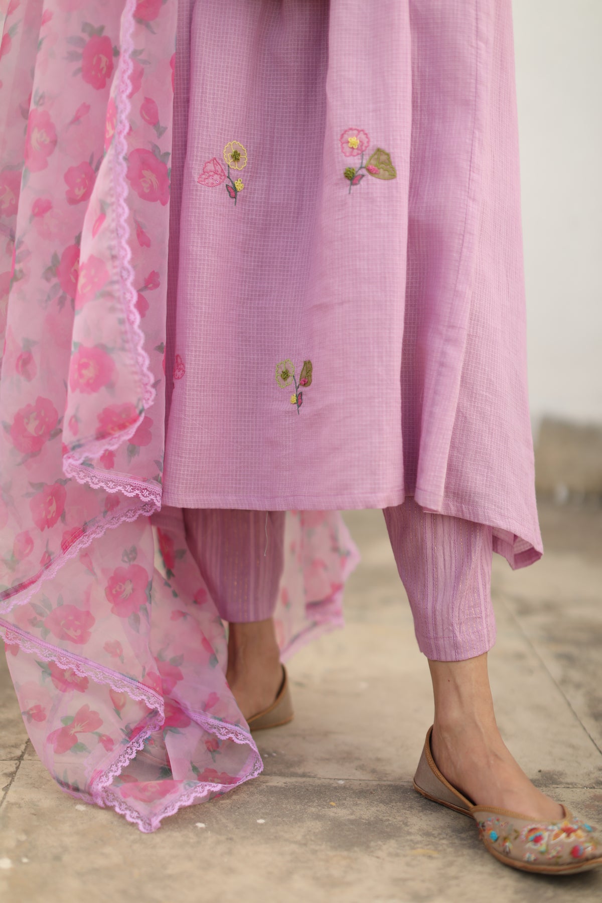 Amina Pink Kurta Set