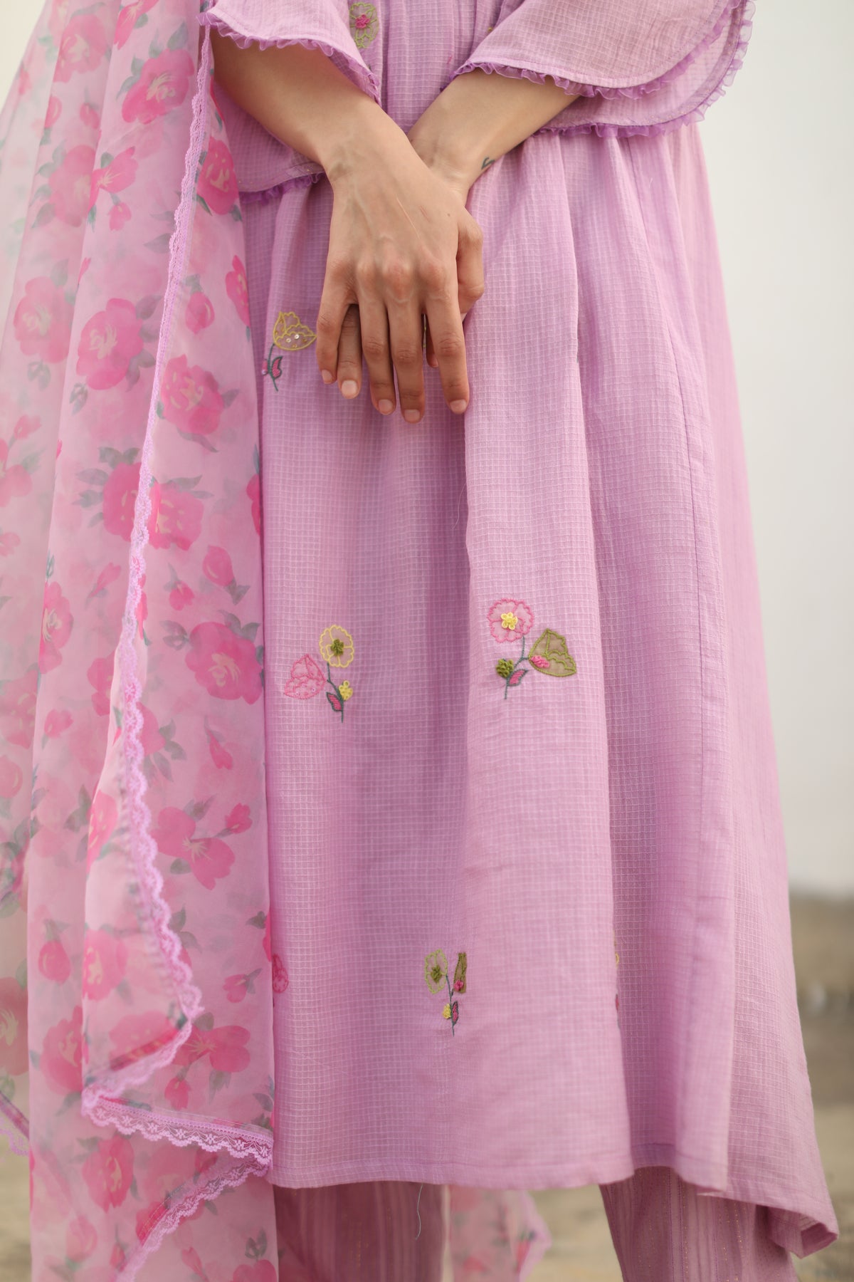 Amina Pink Kurta Set