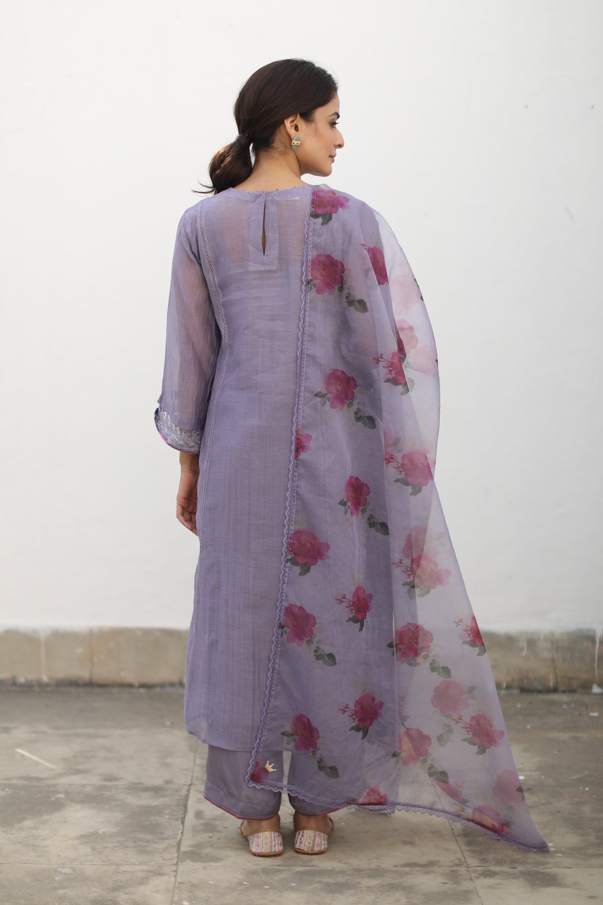 Jaffer Purple Kurta Set