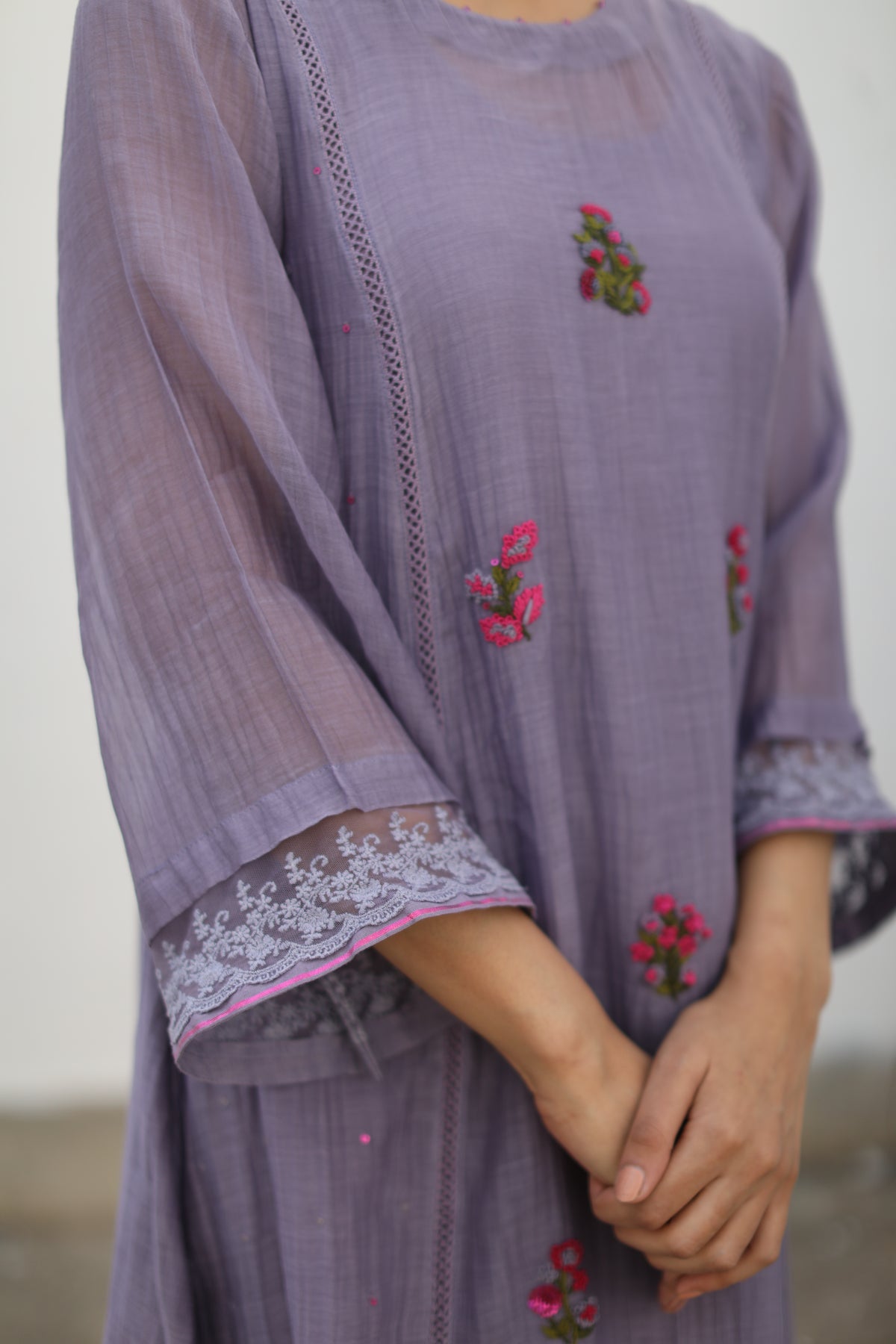 Jaffer Purple Kurta Set