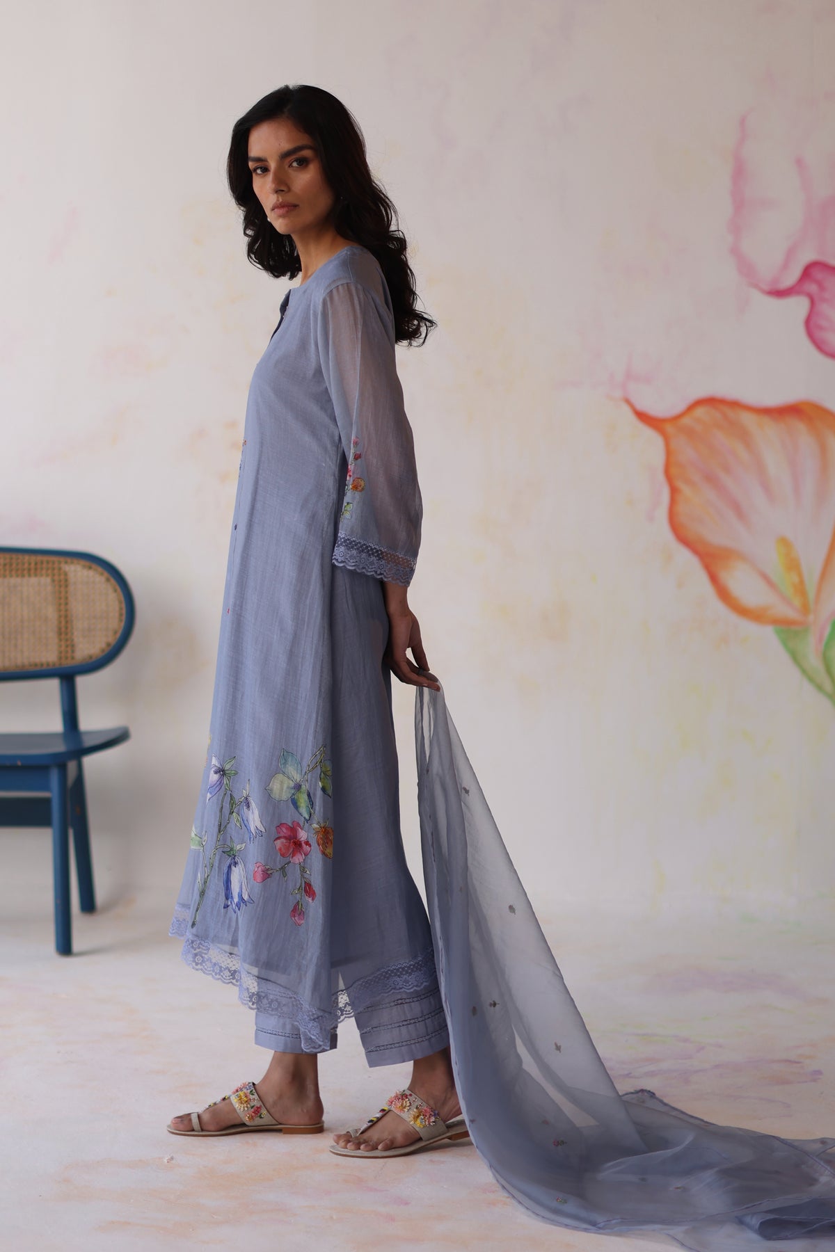 Amaltas Periwinkle Kurta Set