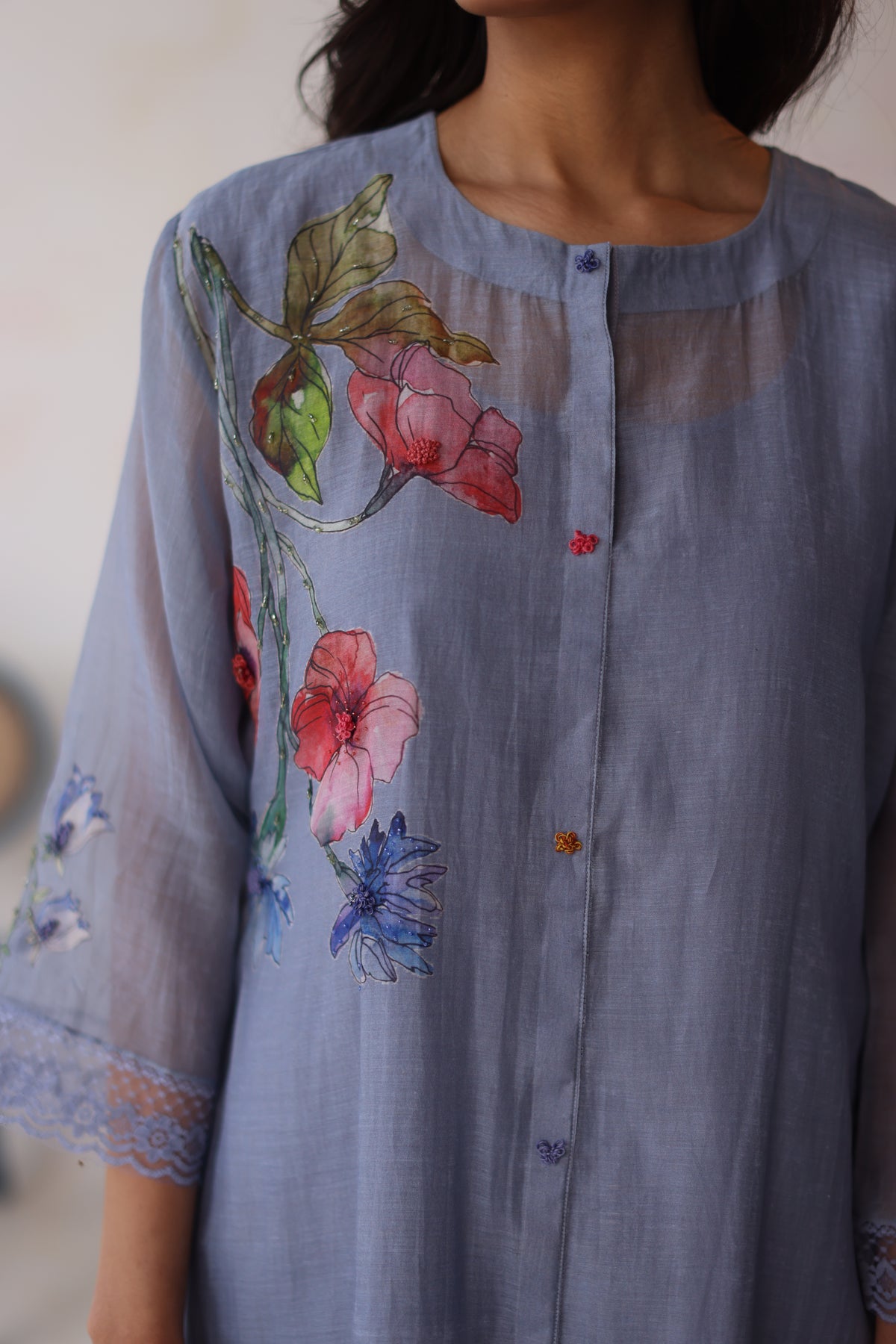 Amaltas Periwinkle Kurta Set