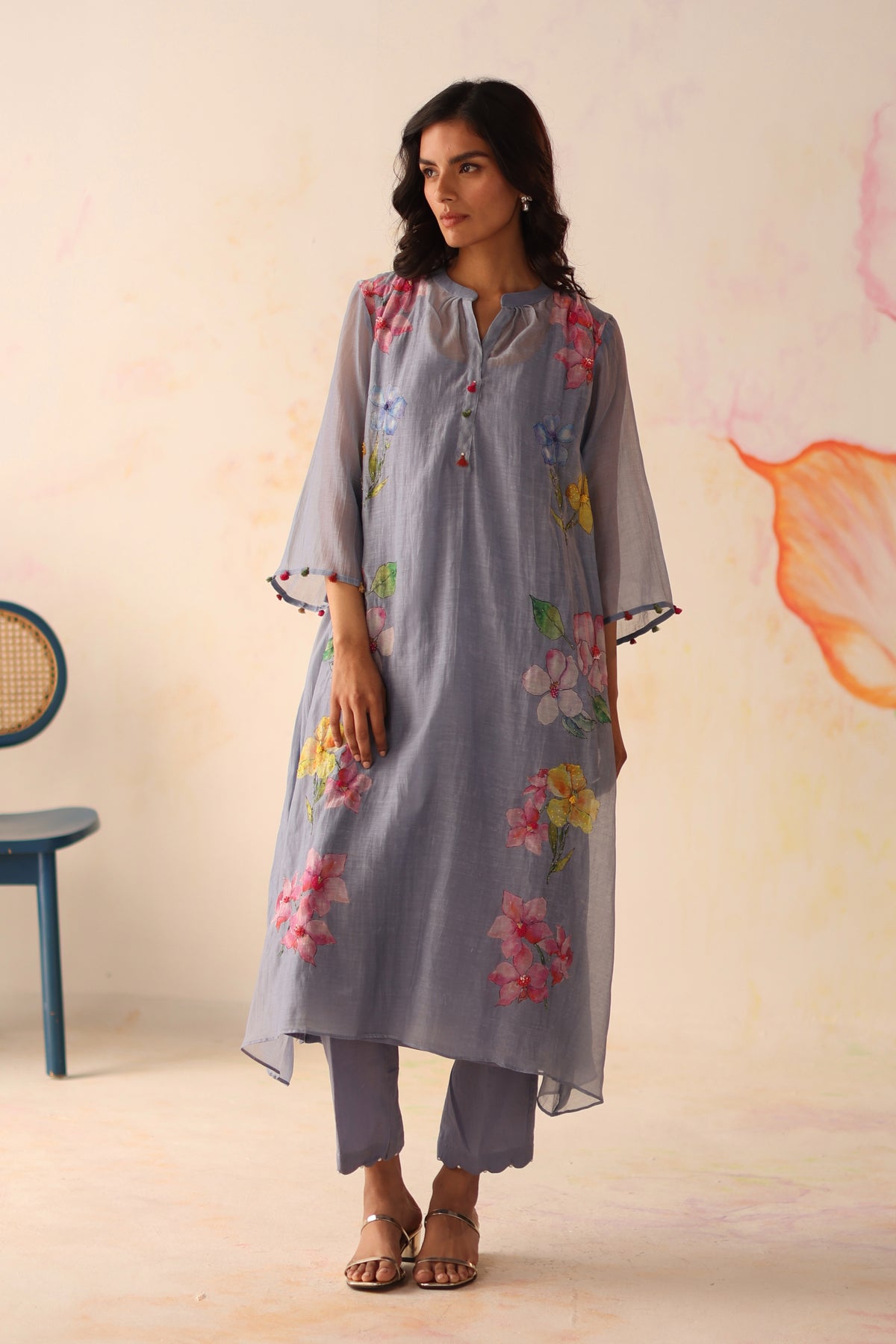 Kesar Periwinkle Kurta Set